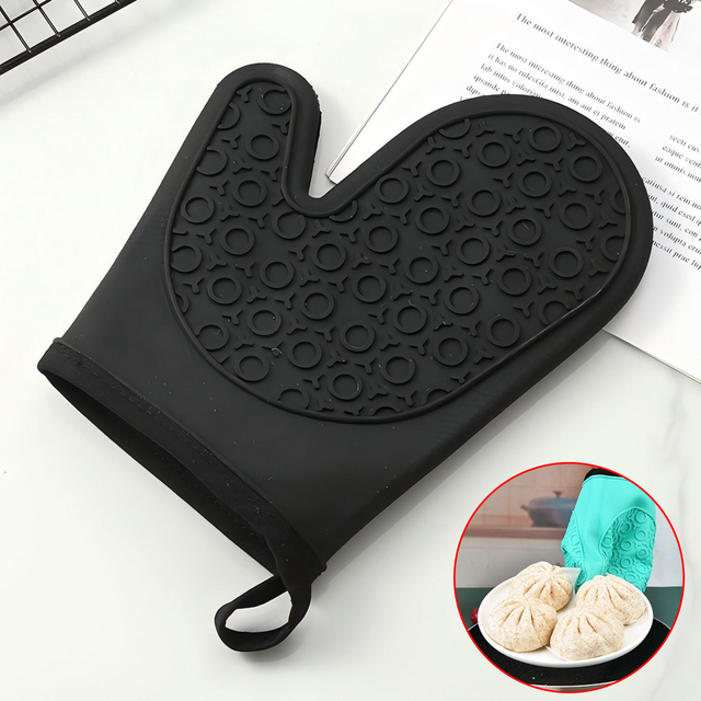 Versatile Single Silicone Oven Mitt