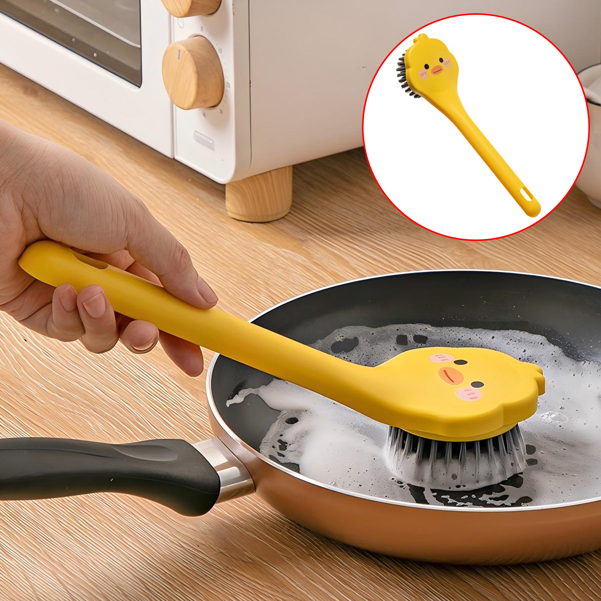 Duck Shaped Pot Brush