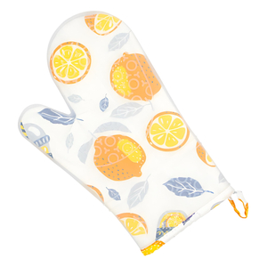 Citrus Patterned Silicone Oven Mitt