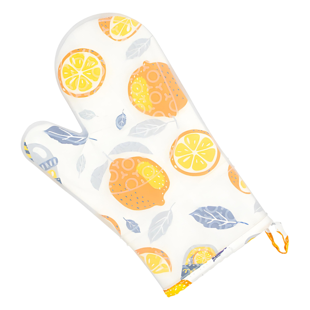 Citrus Patterned Silicone Oven Mitt