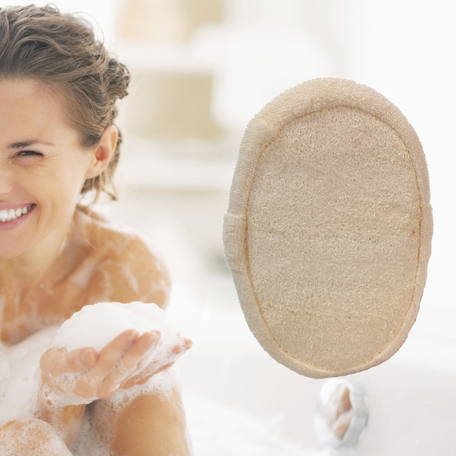 Soft Natural Loofah Exfoliating Bath Pads