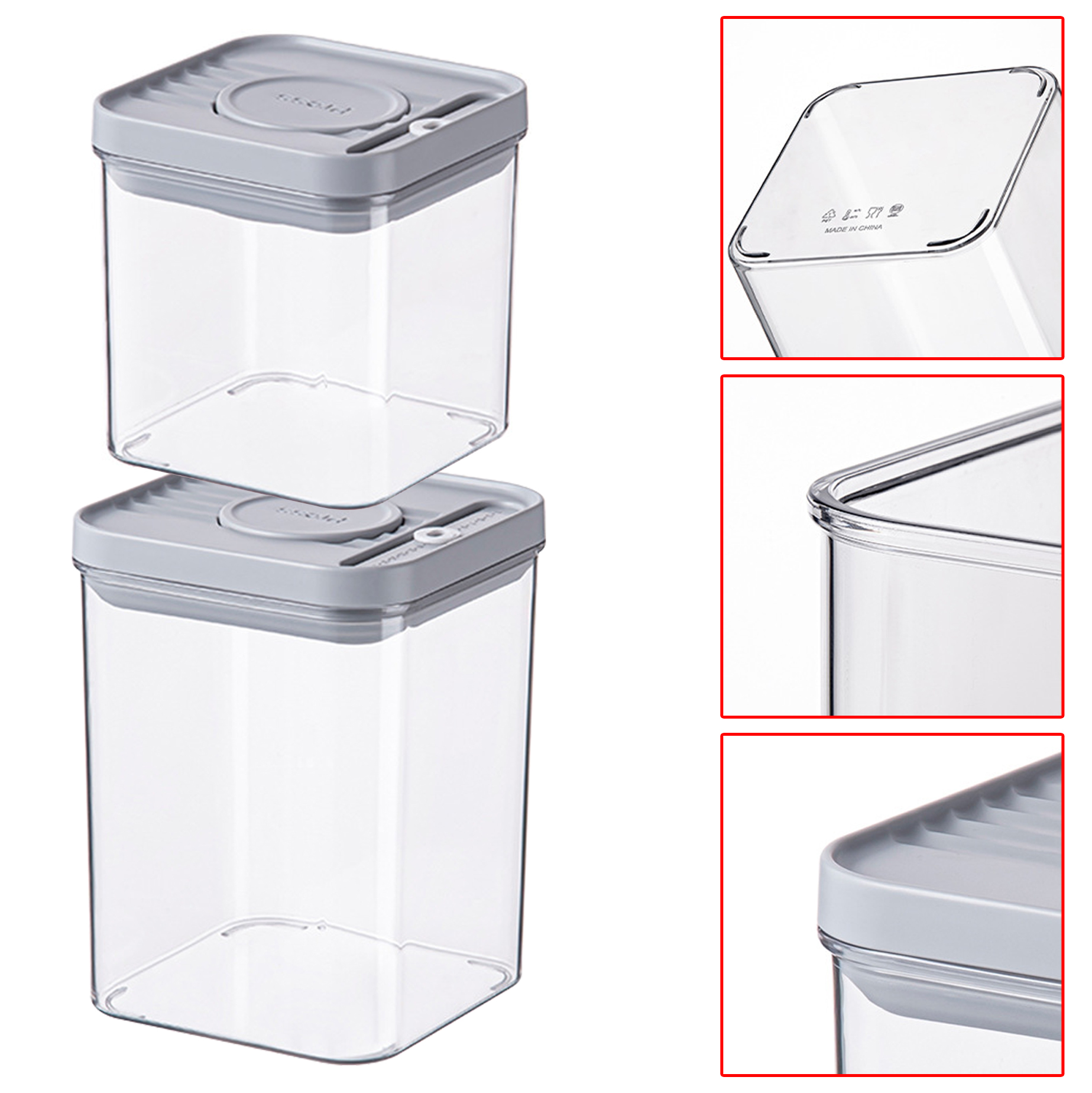 Airtight Plastic Food Storage Containers