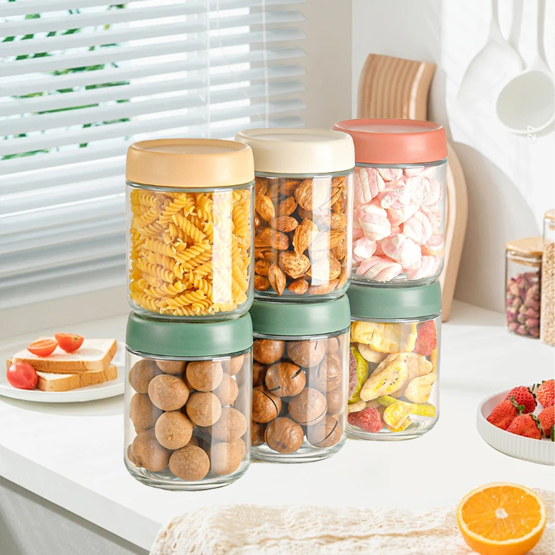 Glass Food Storage Jar