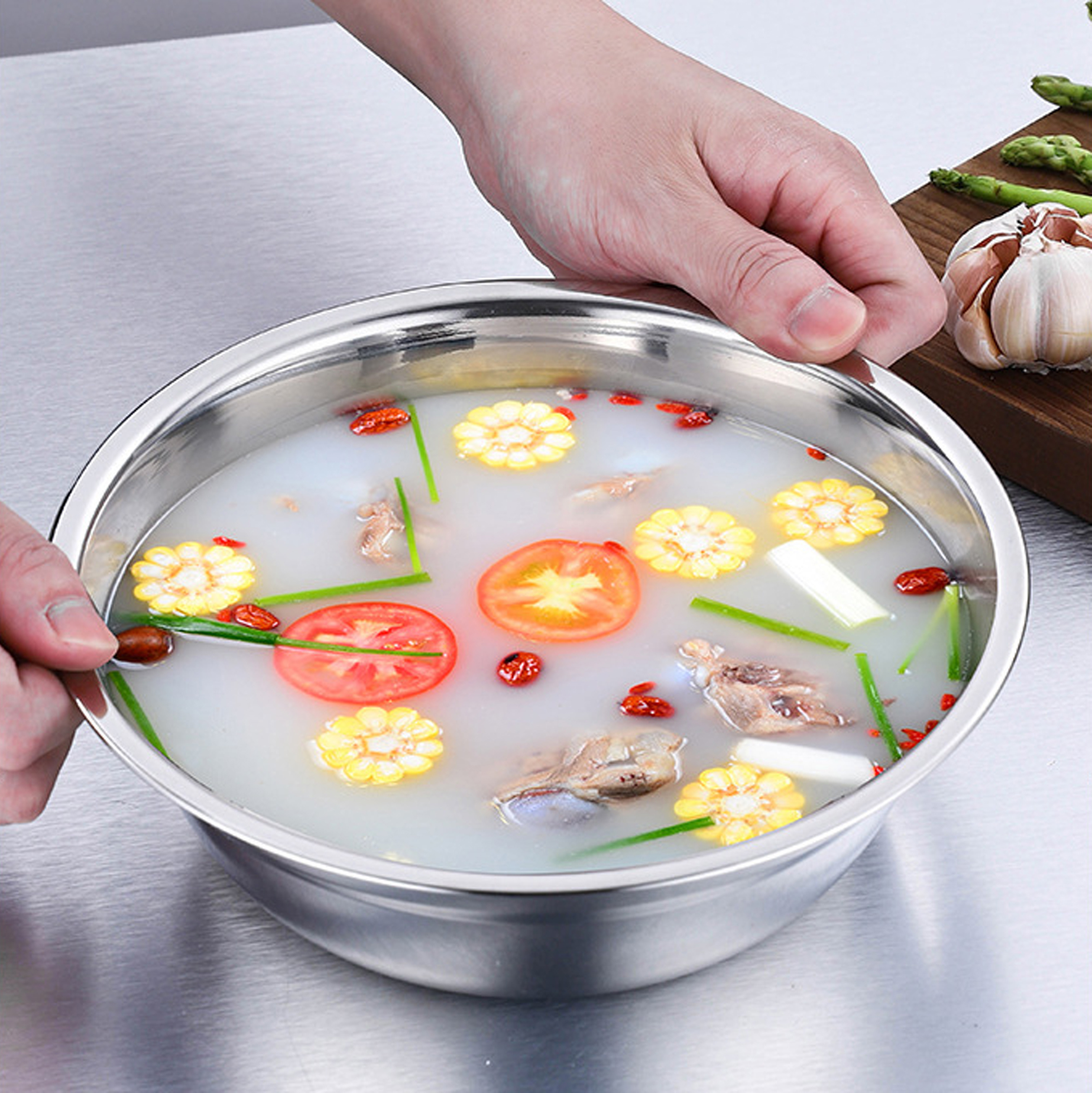 Stainless Steel Round Bowl