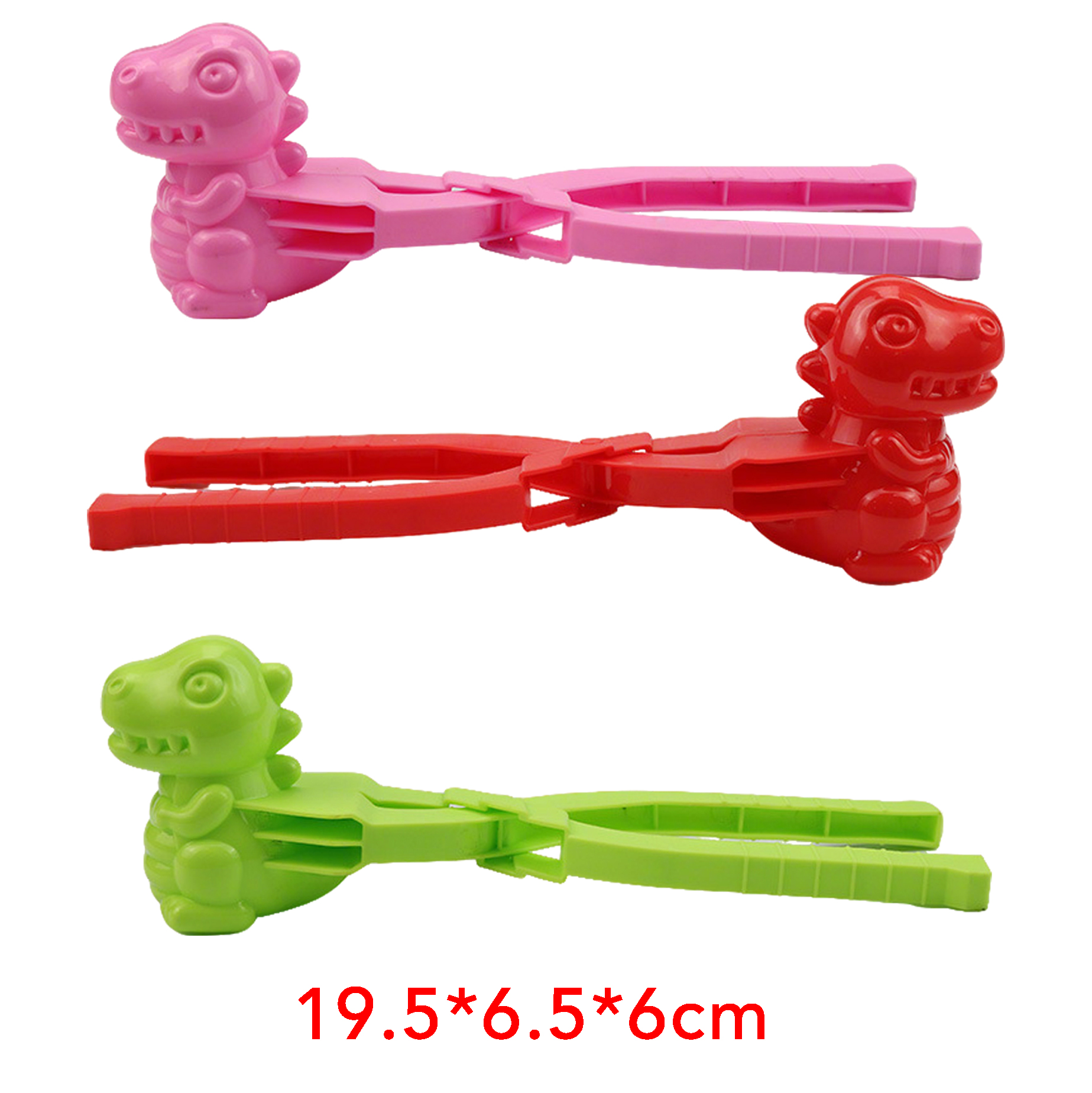 Dinosaur-Shaped Snowball Clip