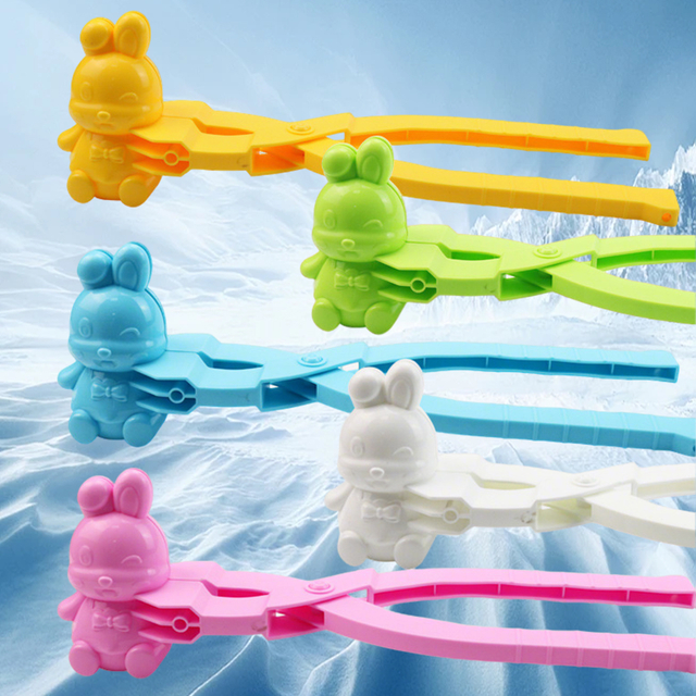 Rabbit-Shaped Snowball Maker Clips