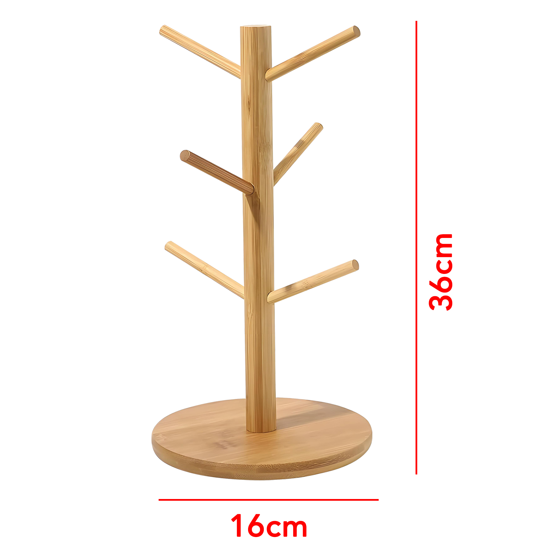 Bamboo Hair Accessory Organizer Tree Stand
