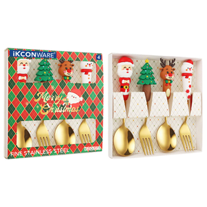 Christmas Character Cutlery Set (4-Piece)