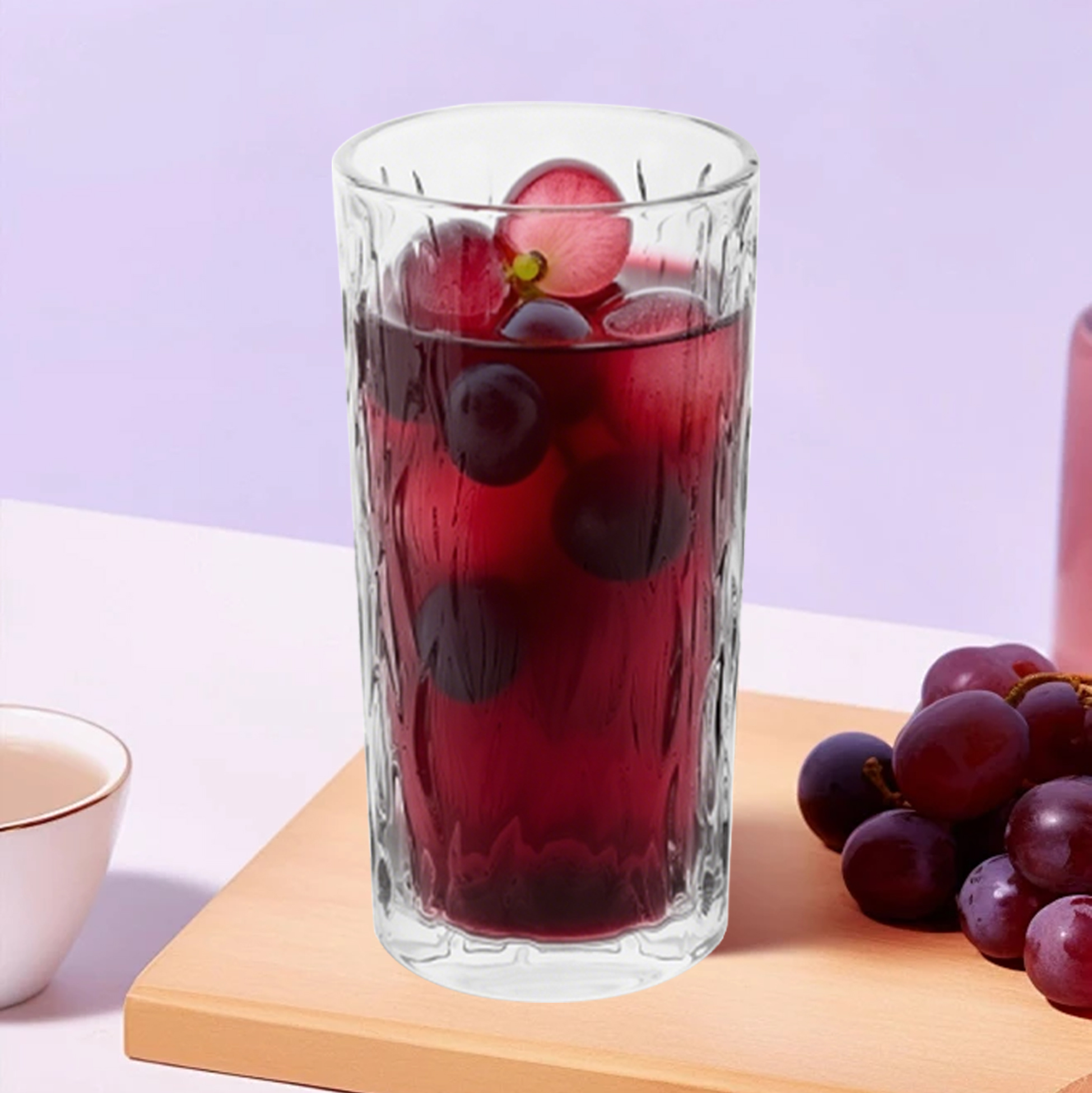 6-Piece Textured Highball Glass Set