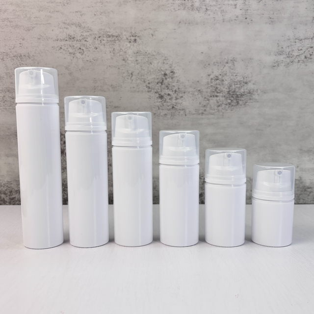 White Airless Lotion Bottles