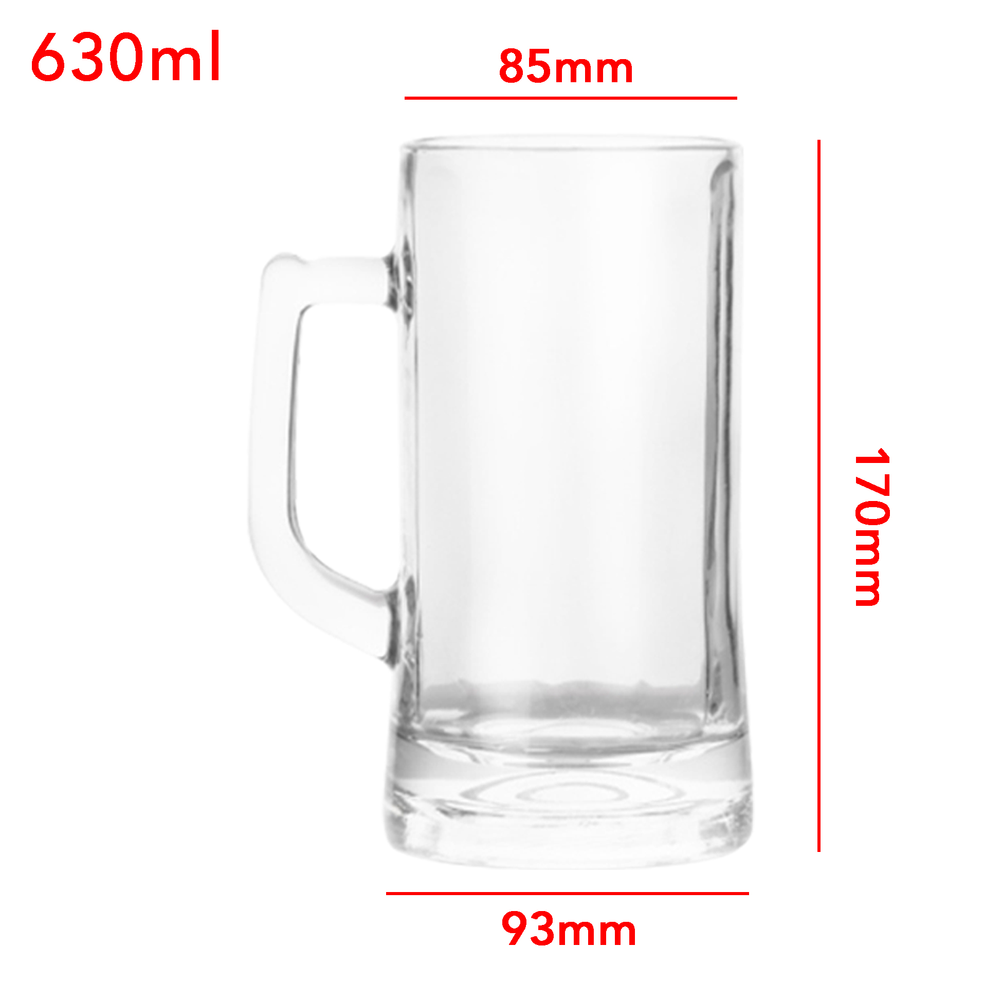 6-Piece Tall Beer Mug Set