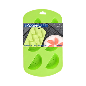 6-Cavity Watermelon-Slice Silicone Dessert Mold