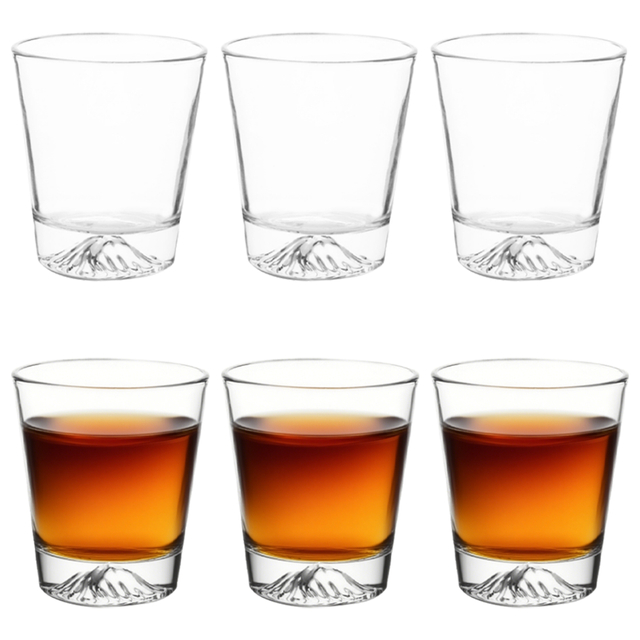 6-Piece MountainBase Whiskey Glass Set