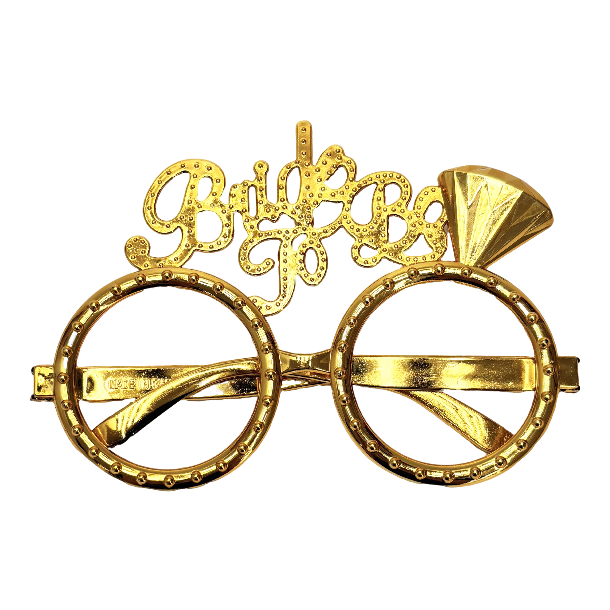 BrideBabe Gold Party Glasses