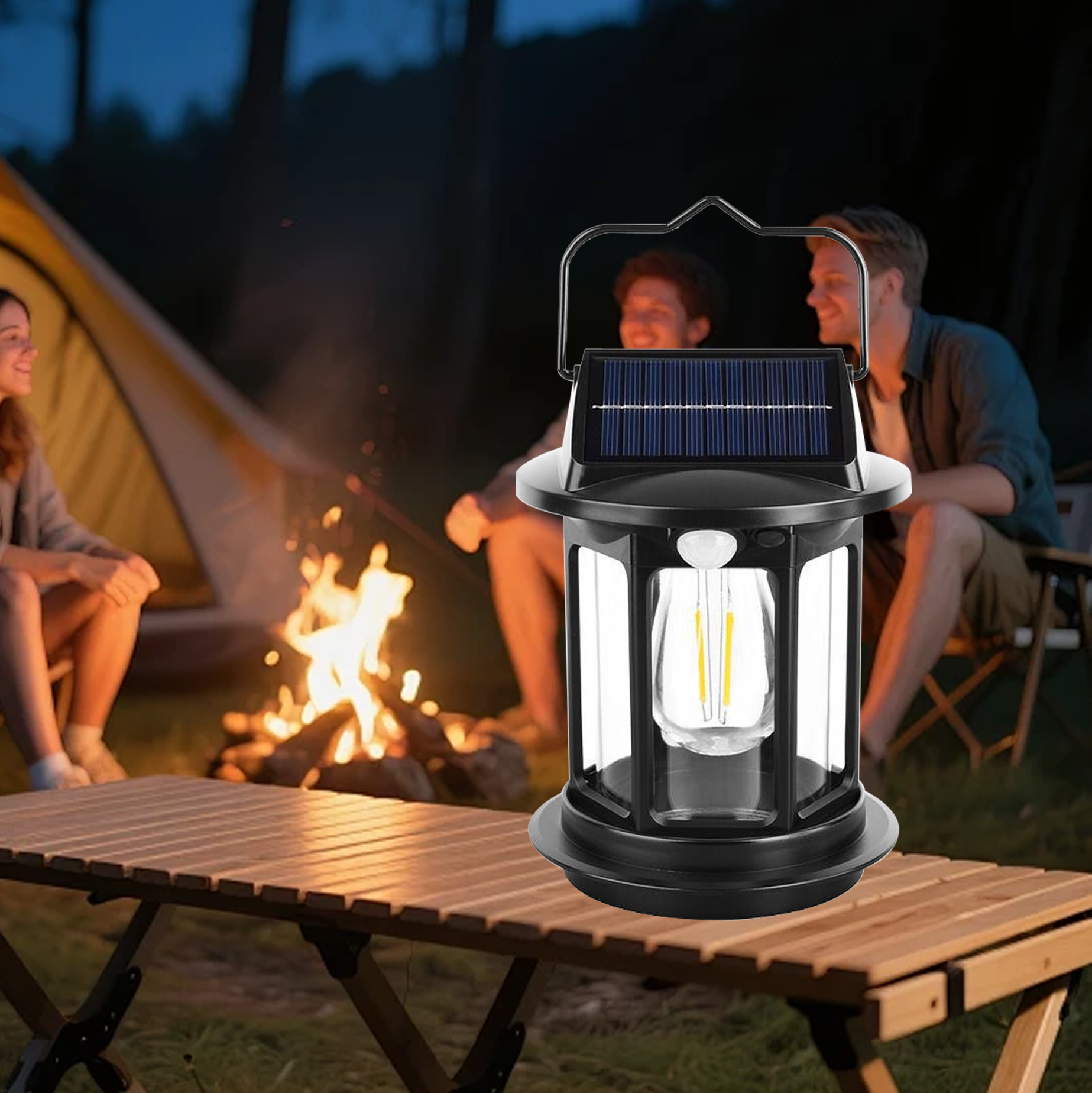 Solar-Powered Lantern LED Garden Light