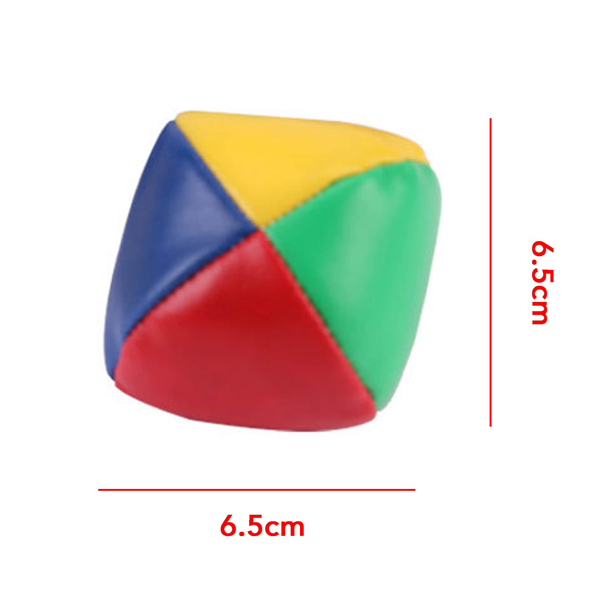 Multi - Colored Leather Bean Bag Toys Durable Juggling Bean Bags