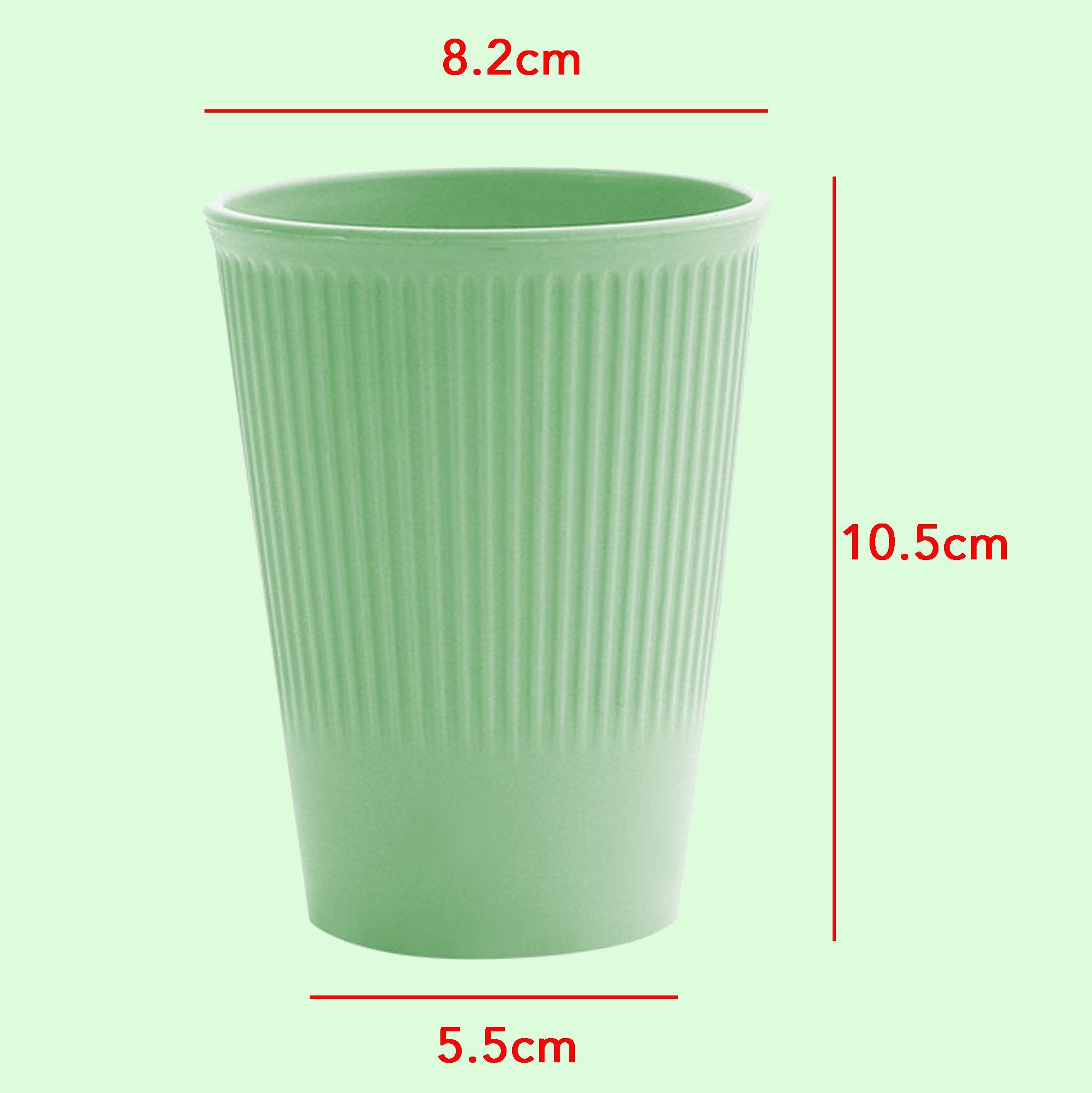 Textured Multi-color Plastic Drinking Cups Ribbed Design Plastic Beverage Cups
