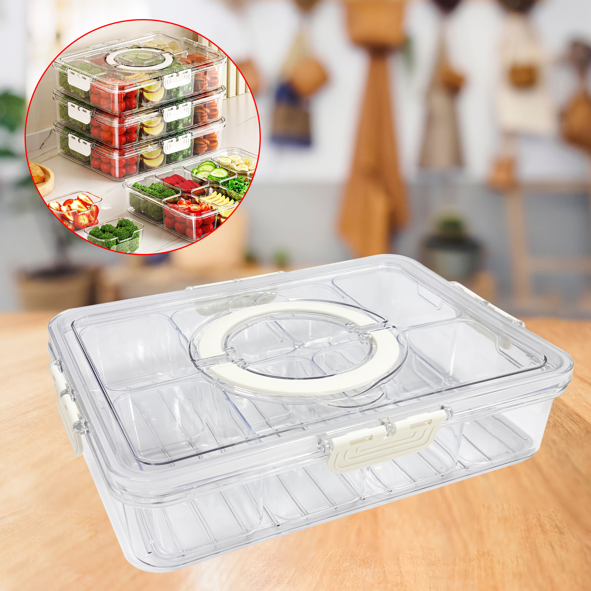 8-grid Plastic Storage Box