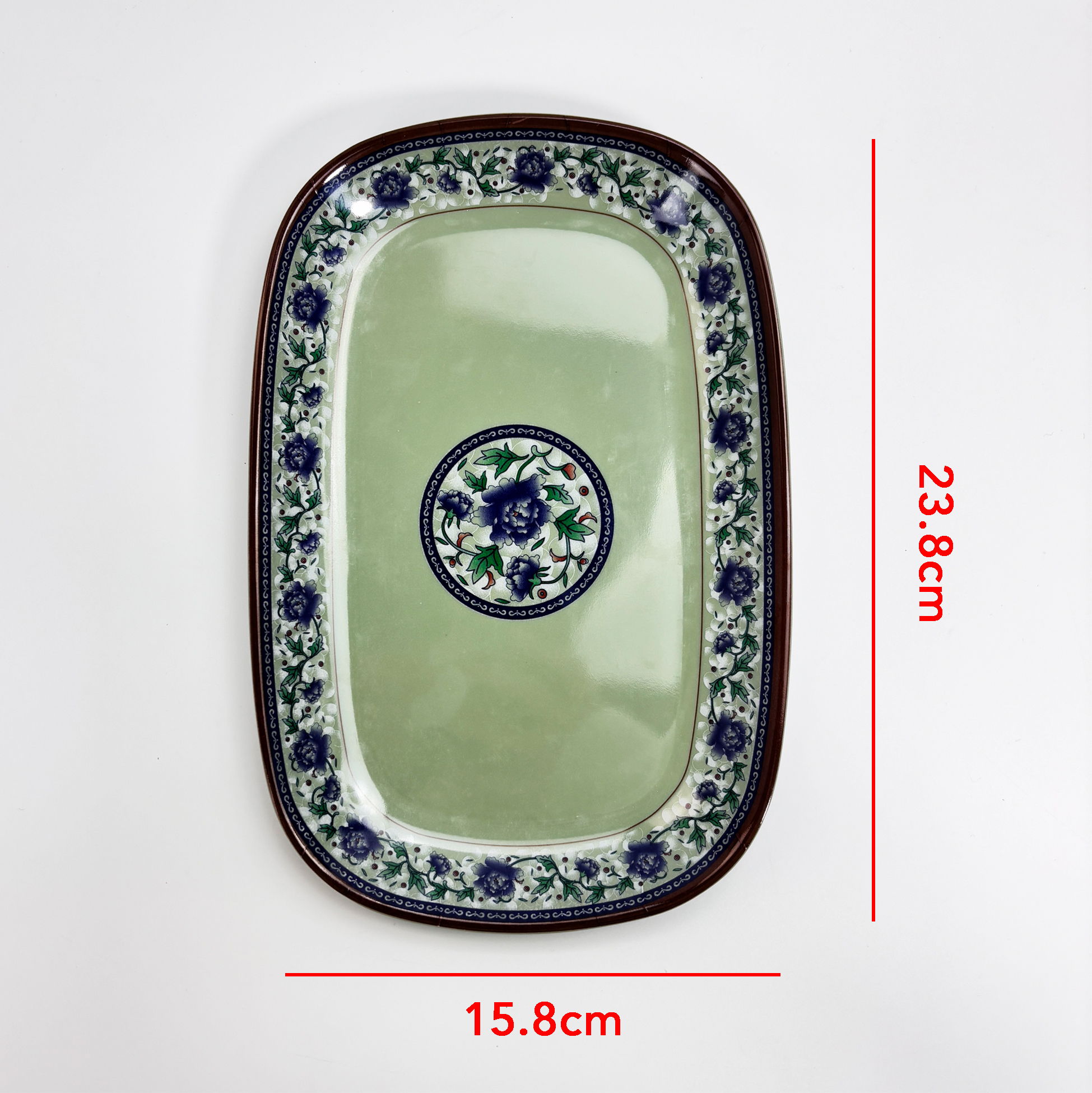 Floral-patterned Melamine Serving Platter