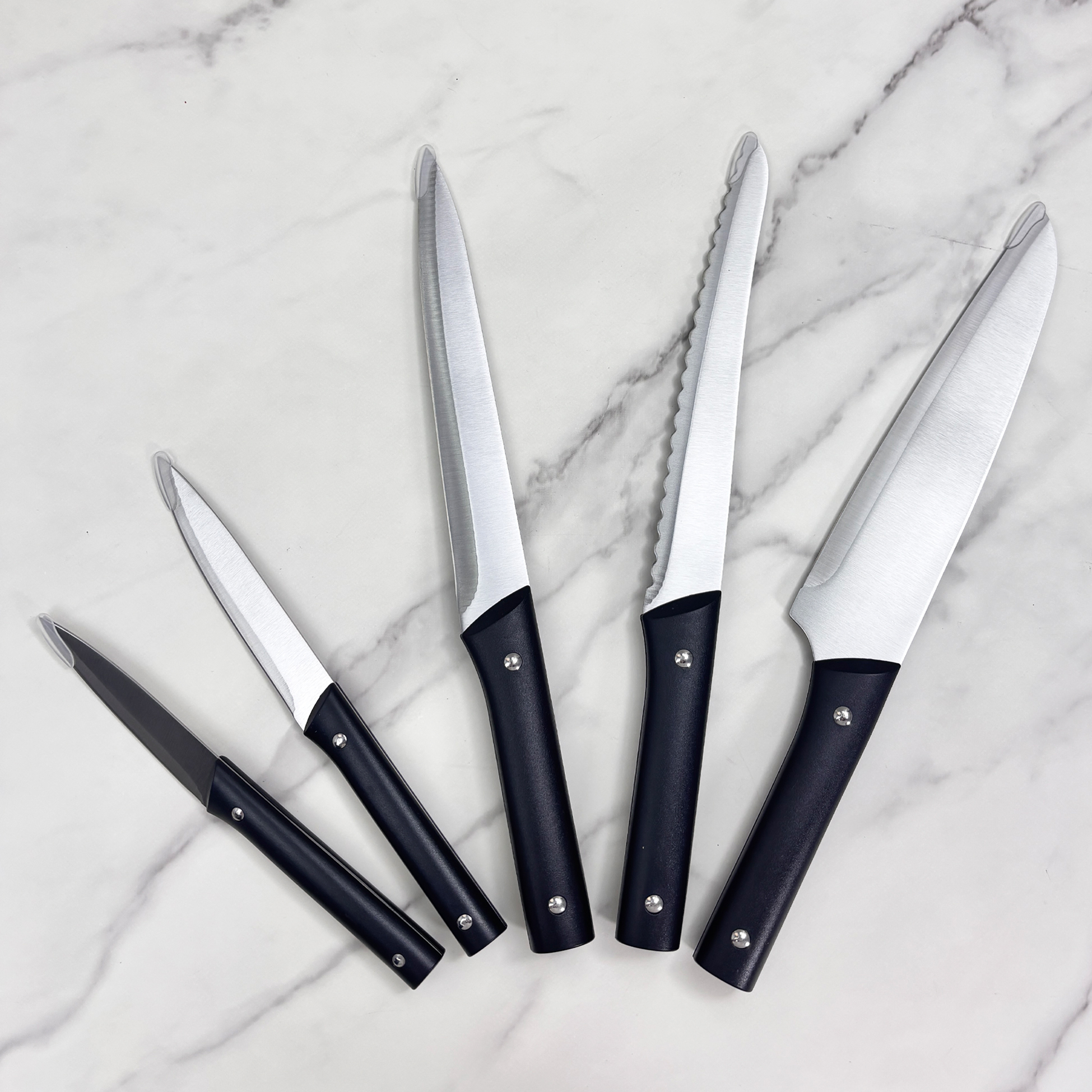 5-piece Stainless Steel Kitchen Knife Set