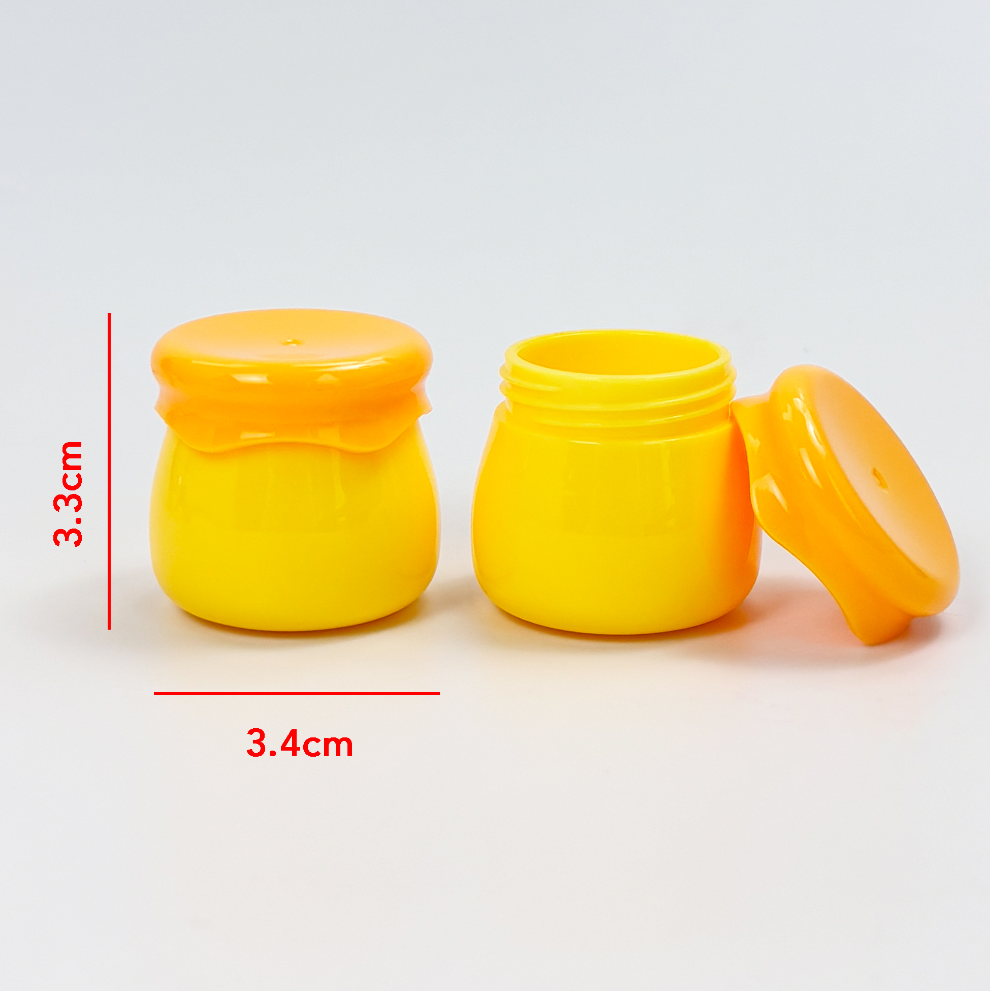 Honey Jar-shaped Mini Cream Jar Novelty Honey Pot Cosmetic Container