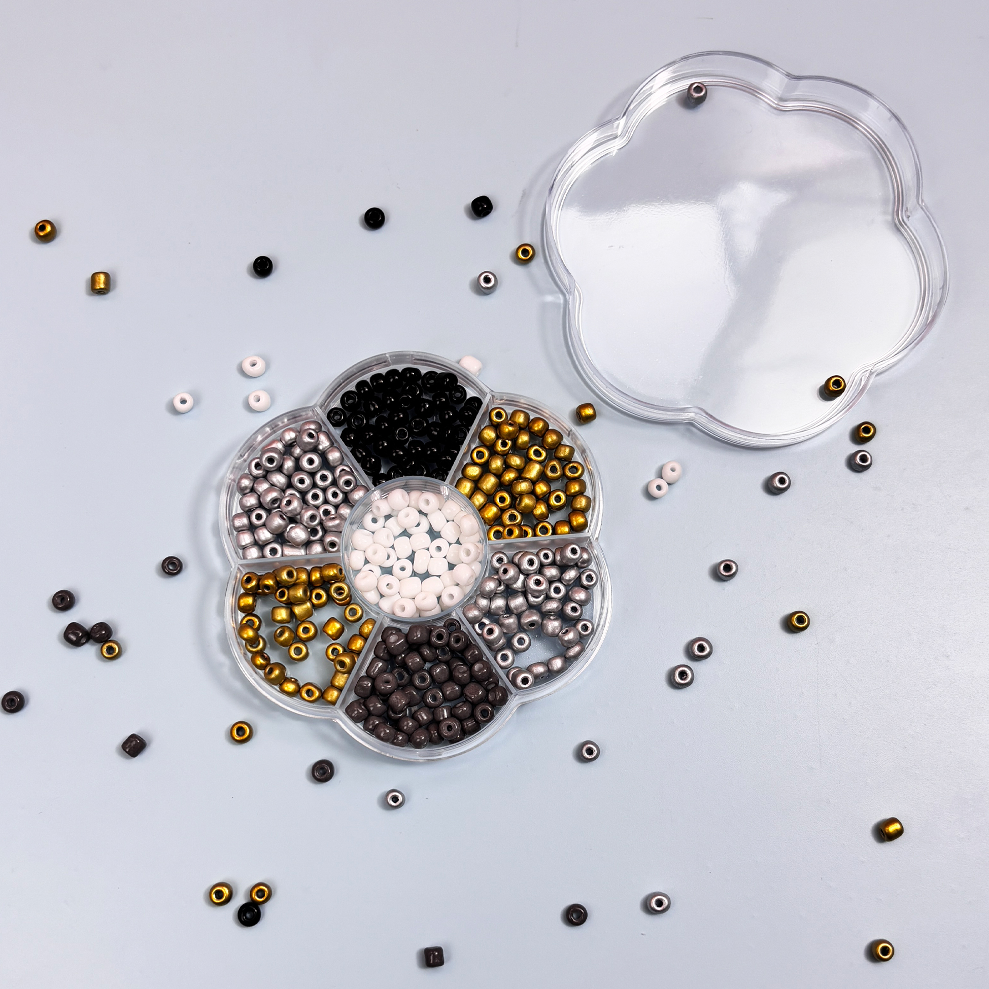 DIY Jewelry Making Kit with Metallic Beads