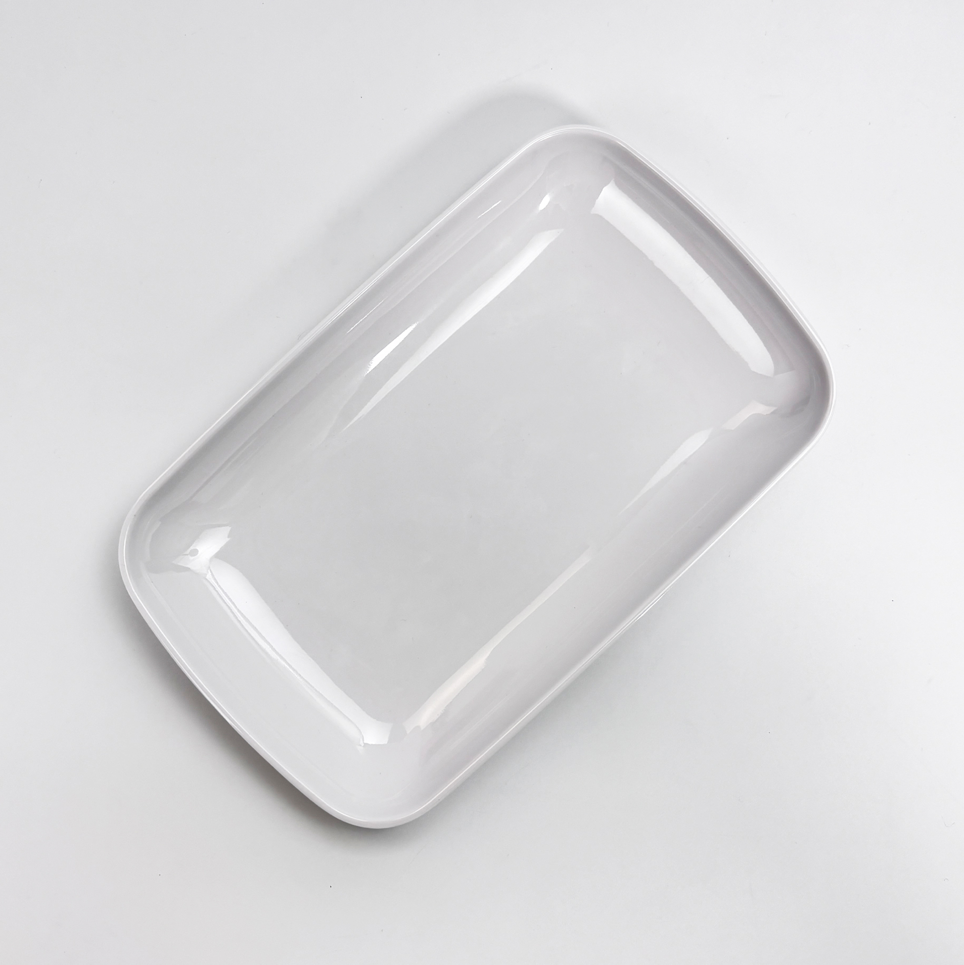 White Rectangular Melamine Serving Platter