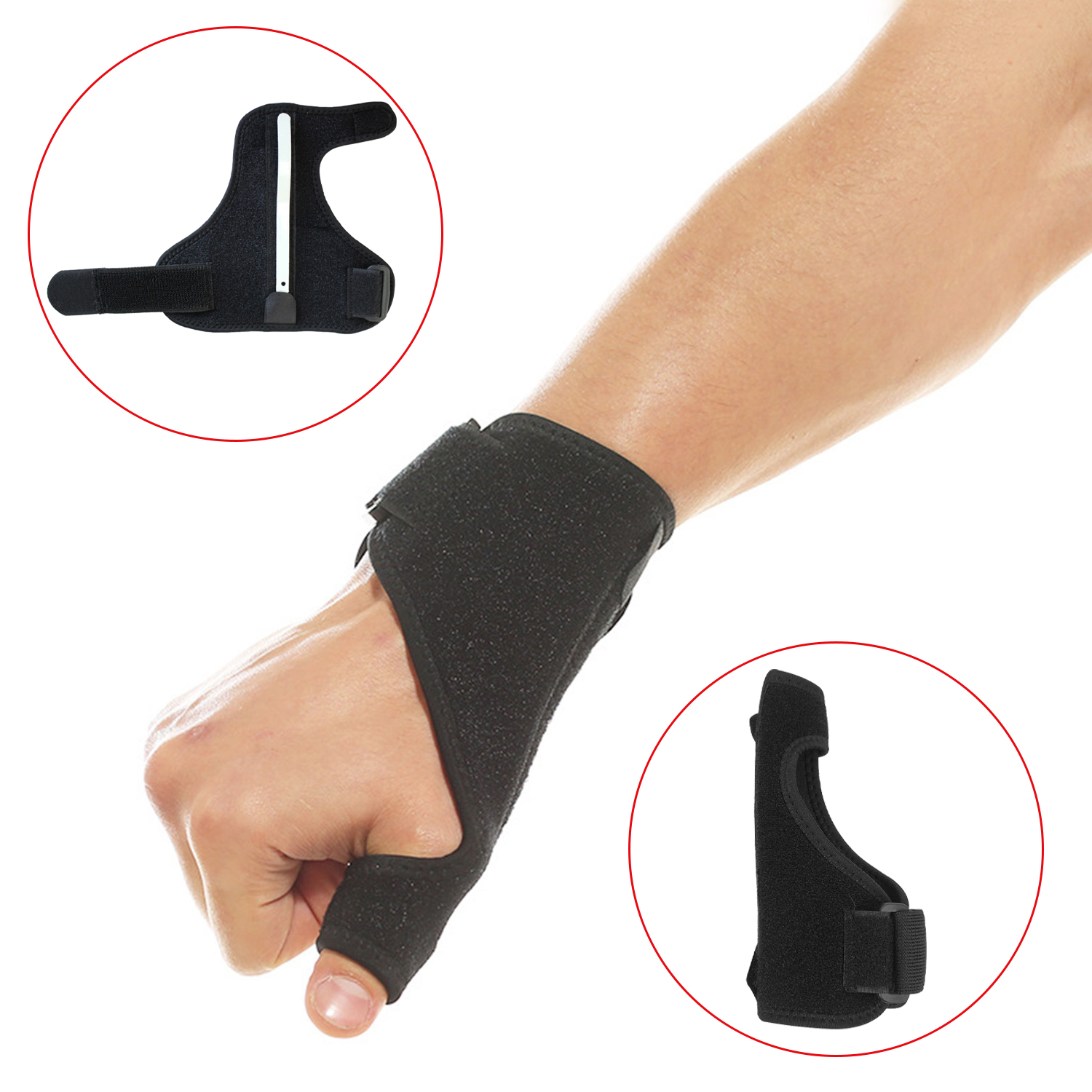 Medical Sport Wrist Thumb Hand Support Protector Spring Splint Stabiliser Arthritis Carpal Tunnel Wrist Finger Brace Guard