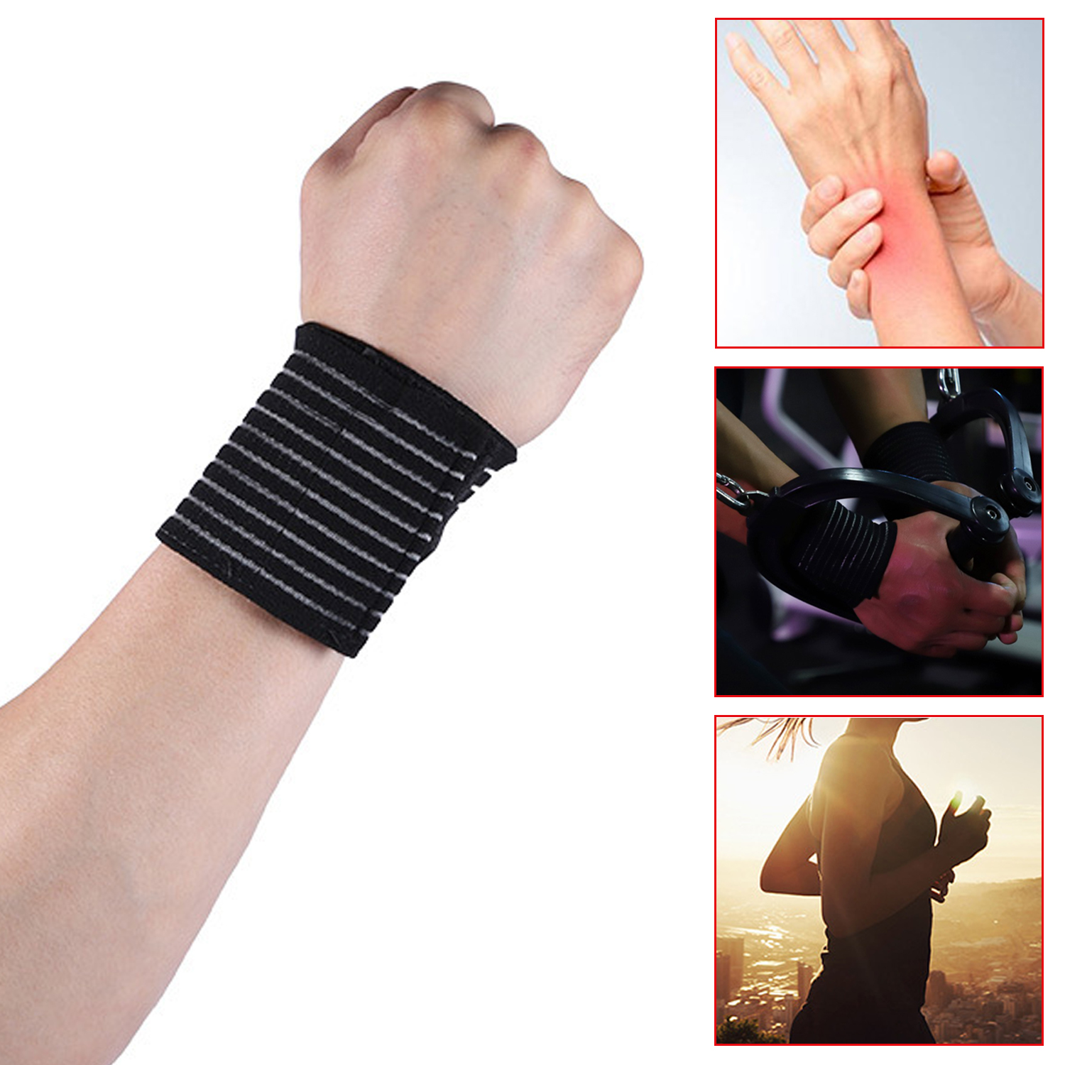 Adjustable Gym Wrist Strap Comfortable Breathable Motion Protection Tool