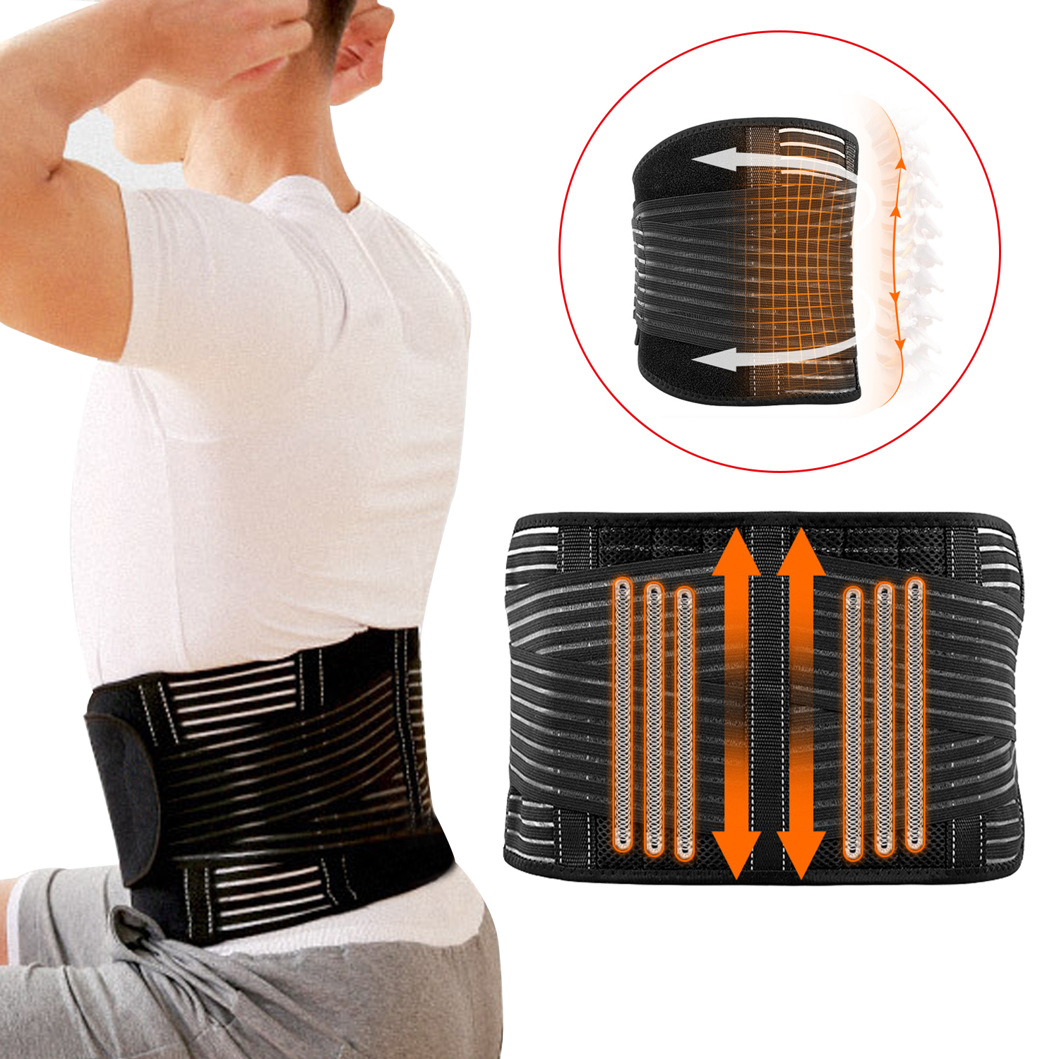 Waist Trainer Belt With Double Adjustable Straps For Fitness Weight Loss