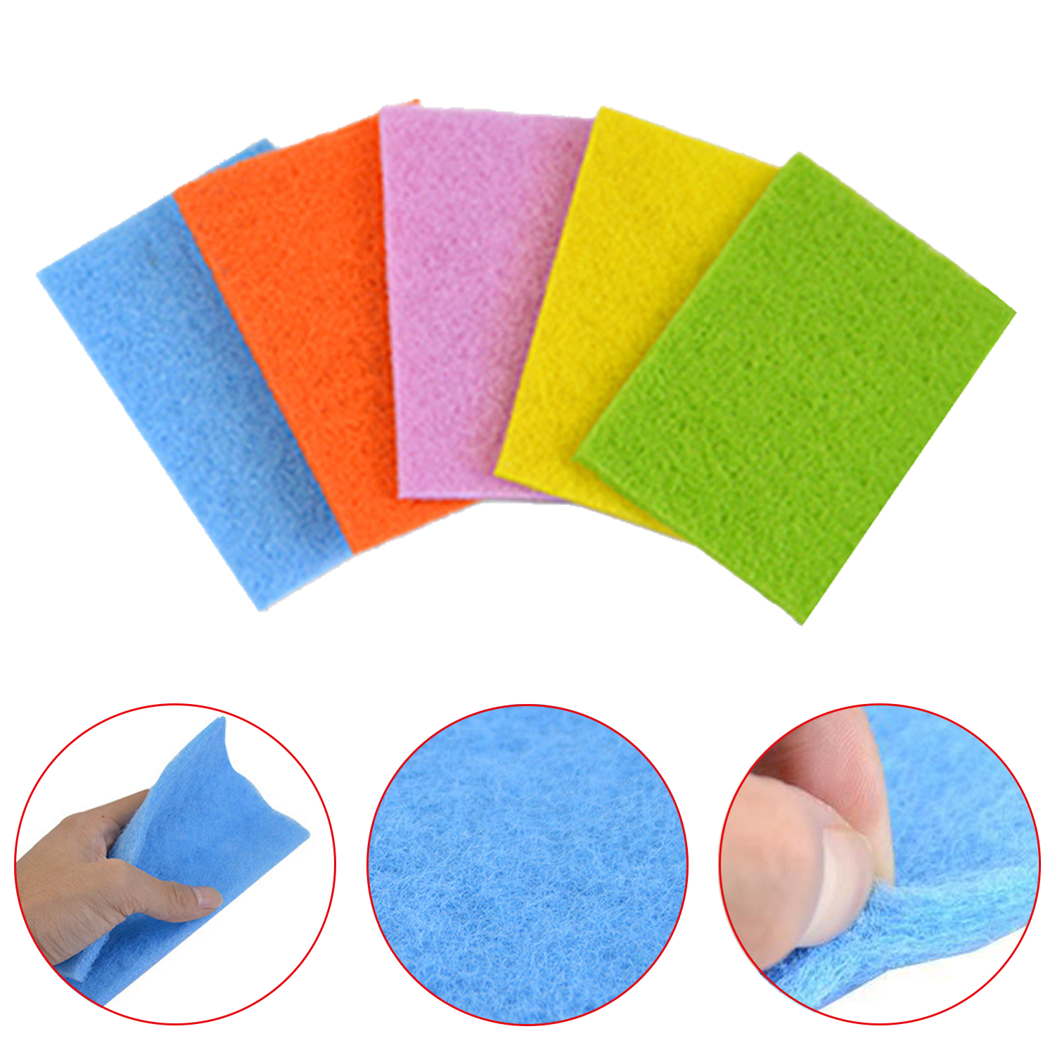 Cellulose Sponge Cloths Eco-friendly Reusable Cleaning Cloths Hand Towel Dishcloth for Kitchen Absorbent Dish Cloth