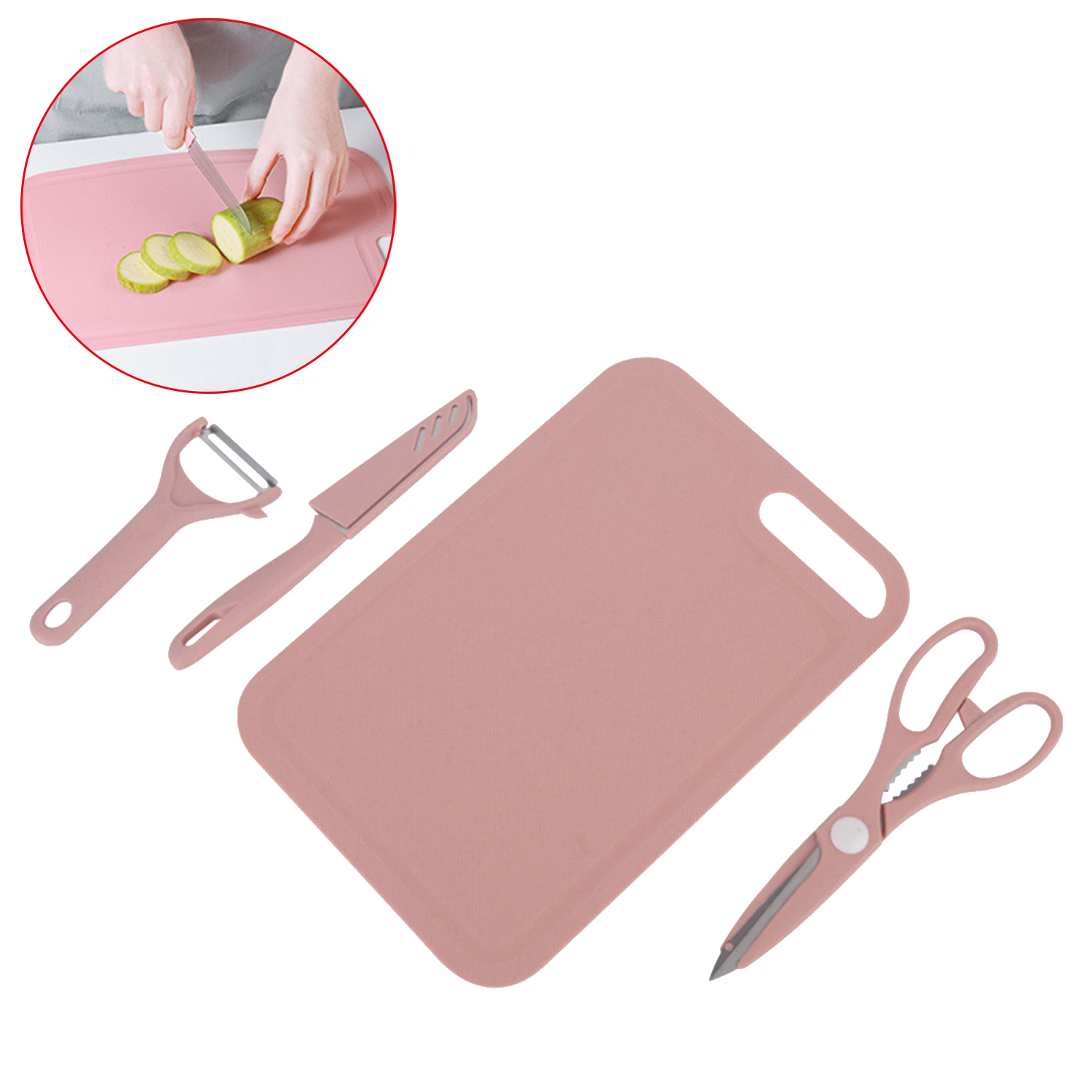 Kitchen Gadgets Chopping Board Set Stainless Steel Kitchen Knife Set Knife Chopping Board Fruit Vegetable Peelers Kitchen Gadgets Knife Set