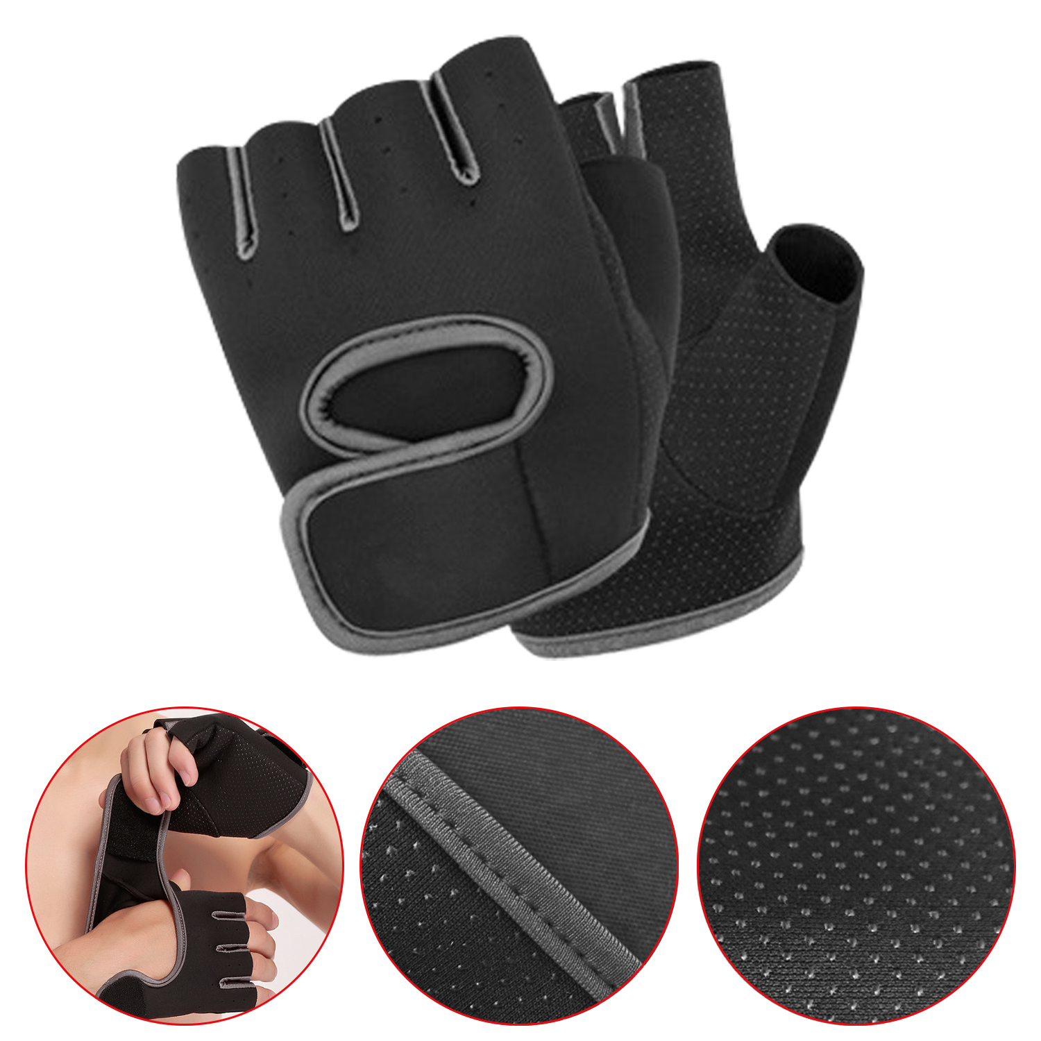 Training Fitness Gloves Adjustable Weight Training Weight Lifting Bodybuilding Fitness Gloves Gym Hand Gloves