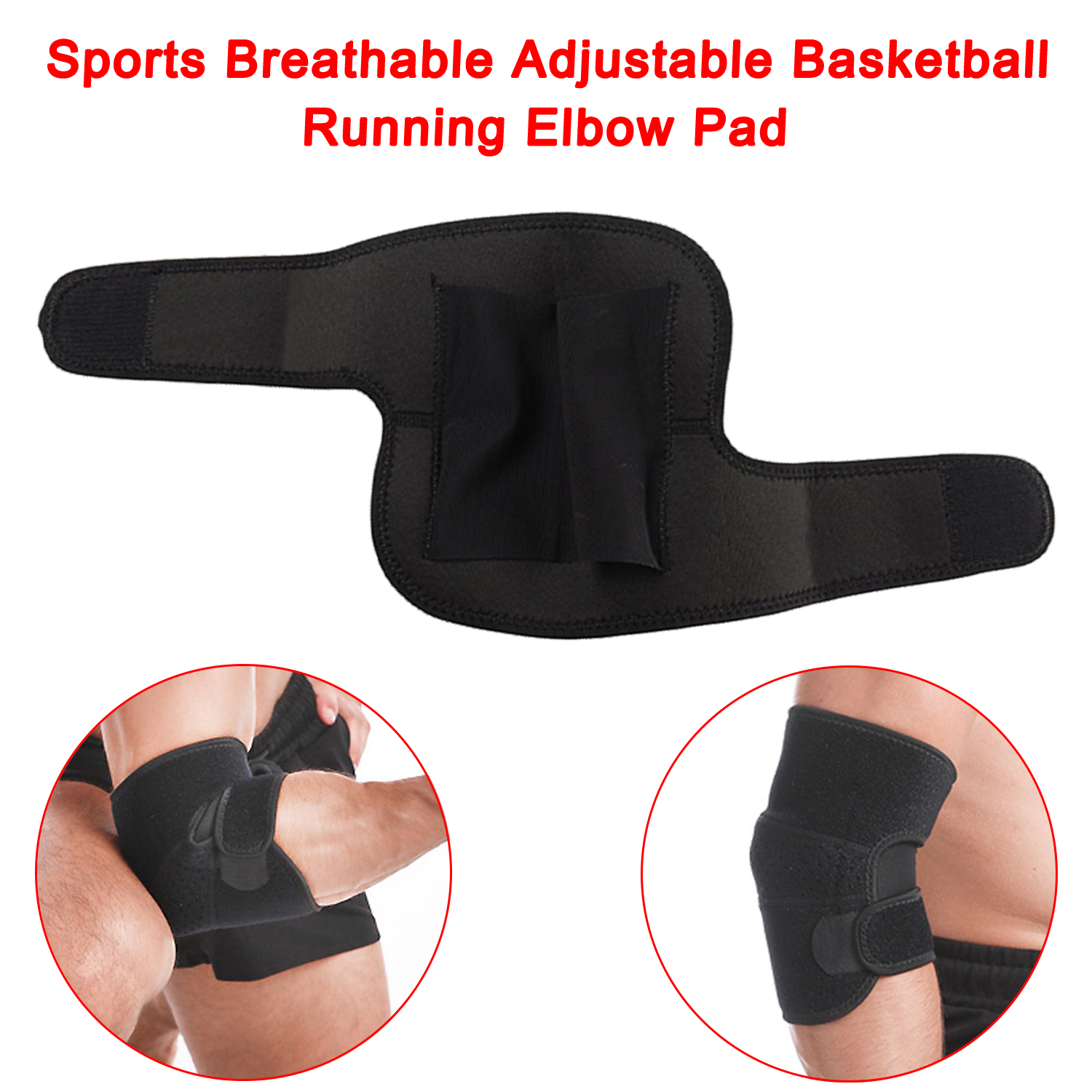 Protective Elbow Pad Sports Breathable Adjustable Basketball Running Elbow Pad