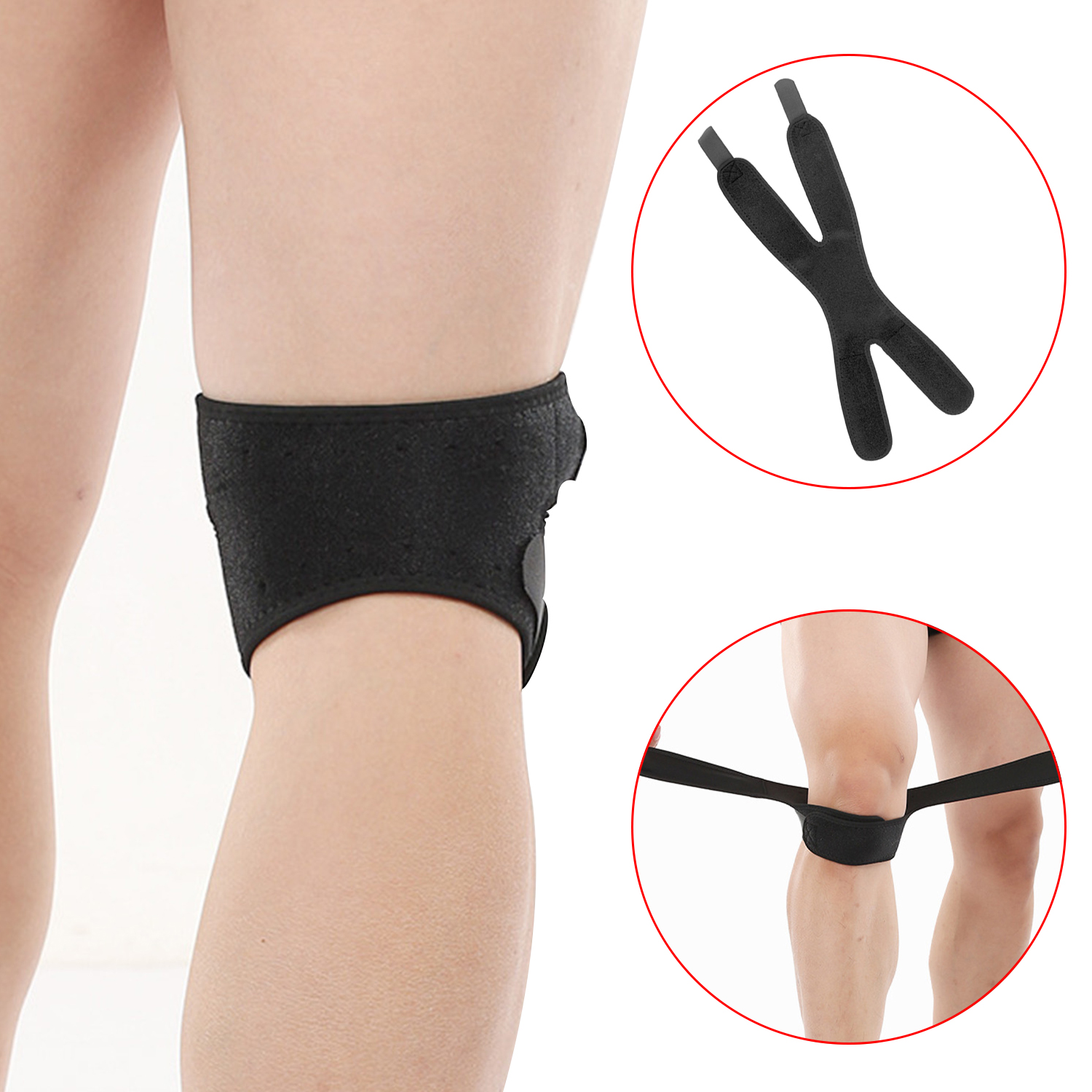 Sports Knee Pad Protector Patellar Band Knee Support Protector For Fitness Basketball Volleyball Anti-fall Knee Brace