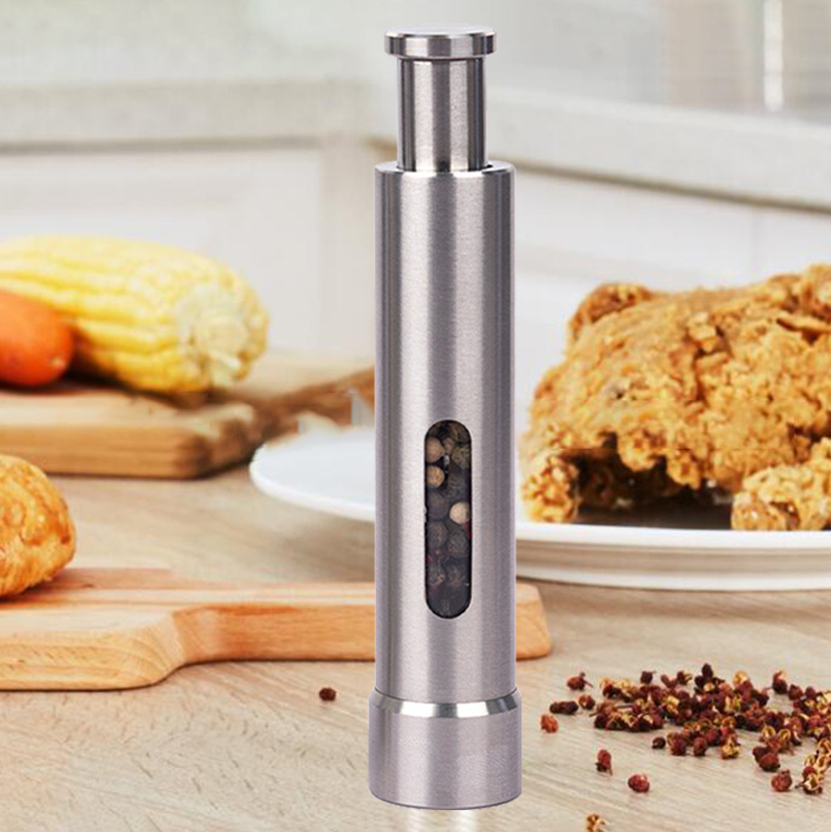 Stainless Steel Pepper Grinder