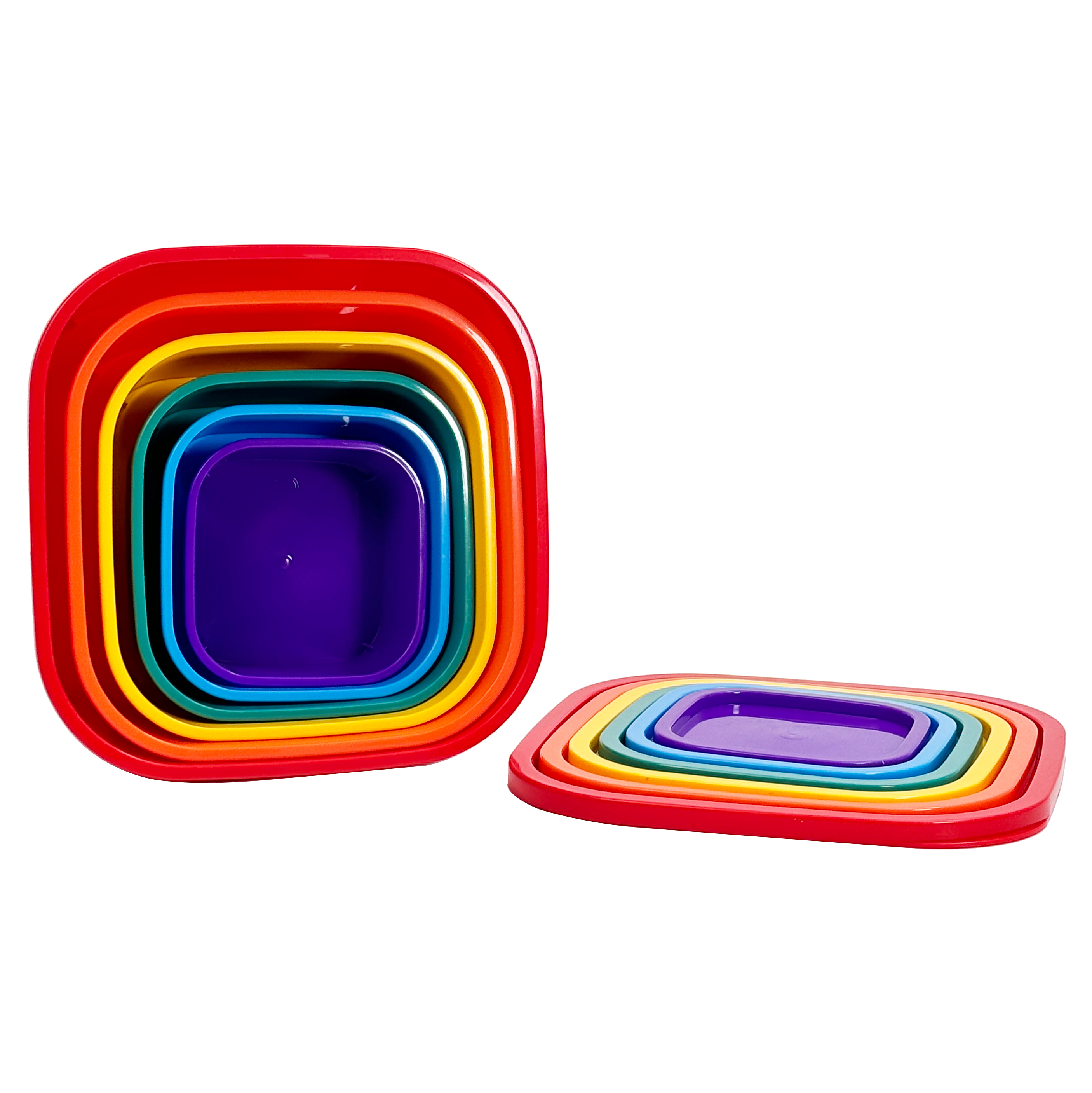 6-pcs Multi-color Mixing Salad Bowl Set