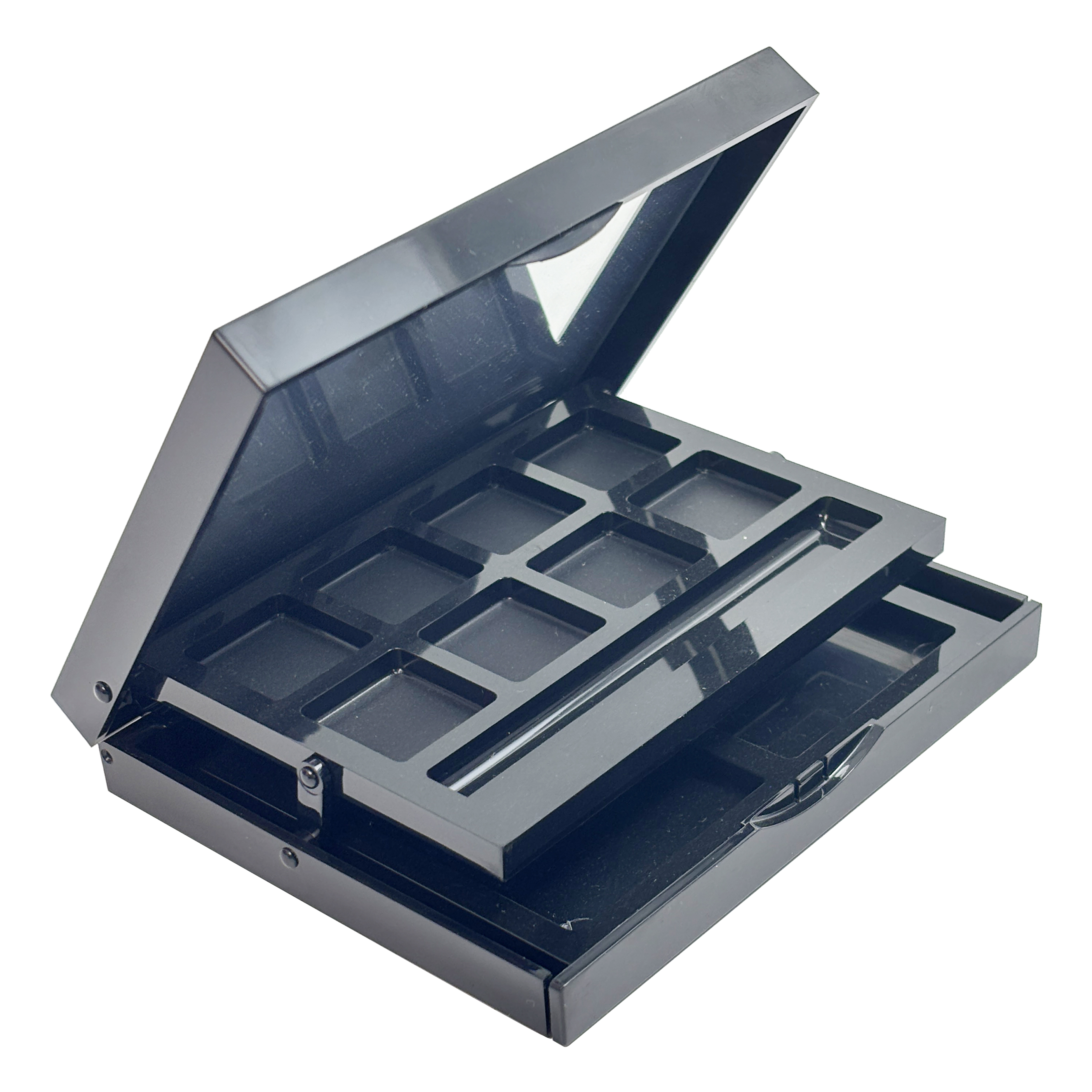 Double-Layer Eyeshadow Palette with Mirror