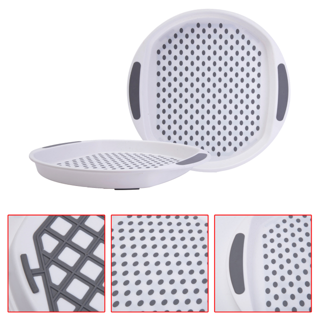 Round PP Plastic Tray with Drainage Holes