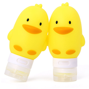Silicone Travel Dispenser Bottle - Duck Design