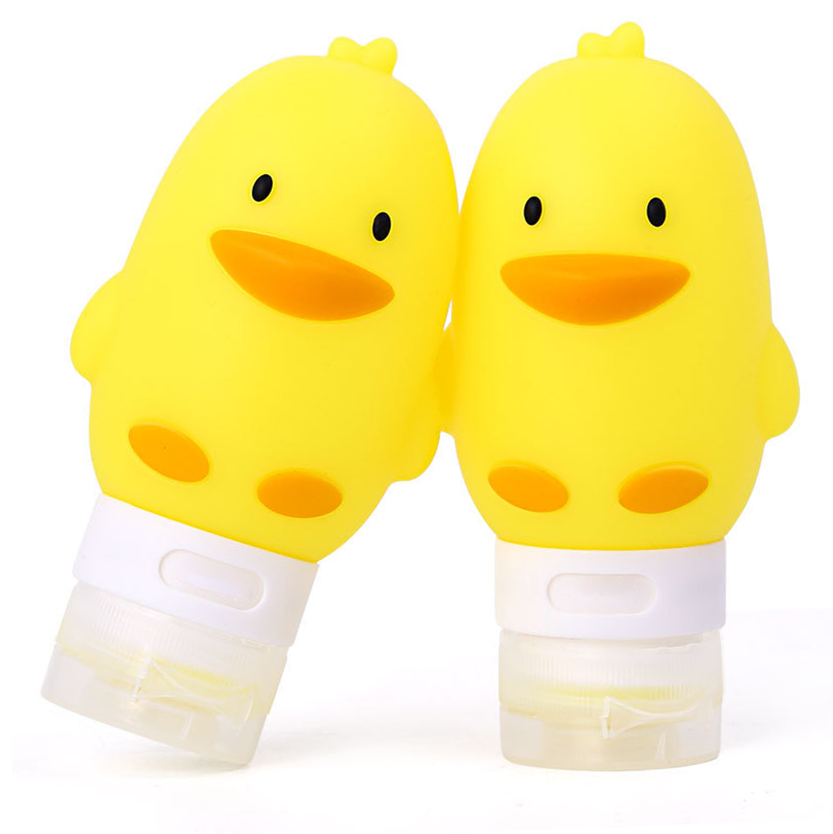 Silicone Travel Dispenser Bottle - Duck Design