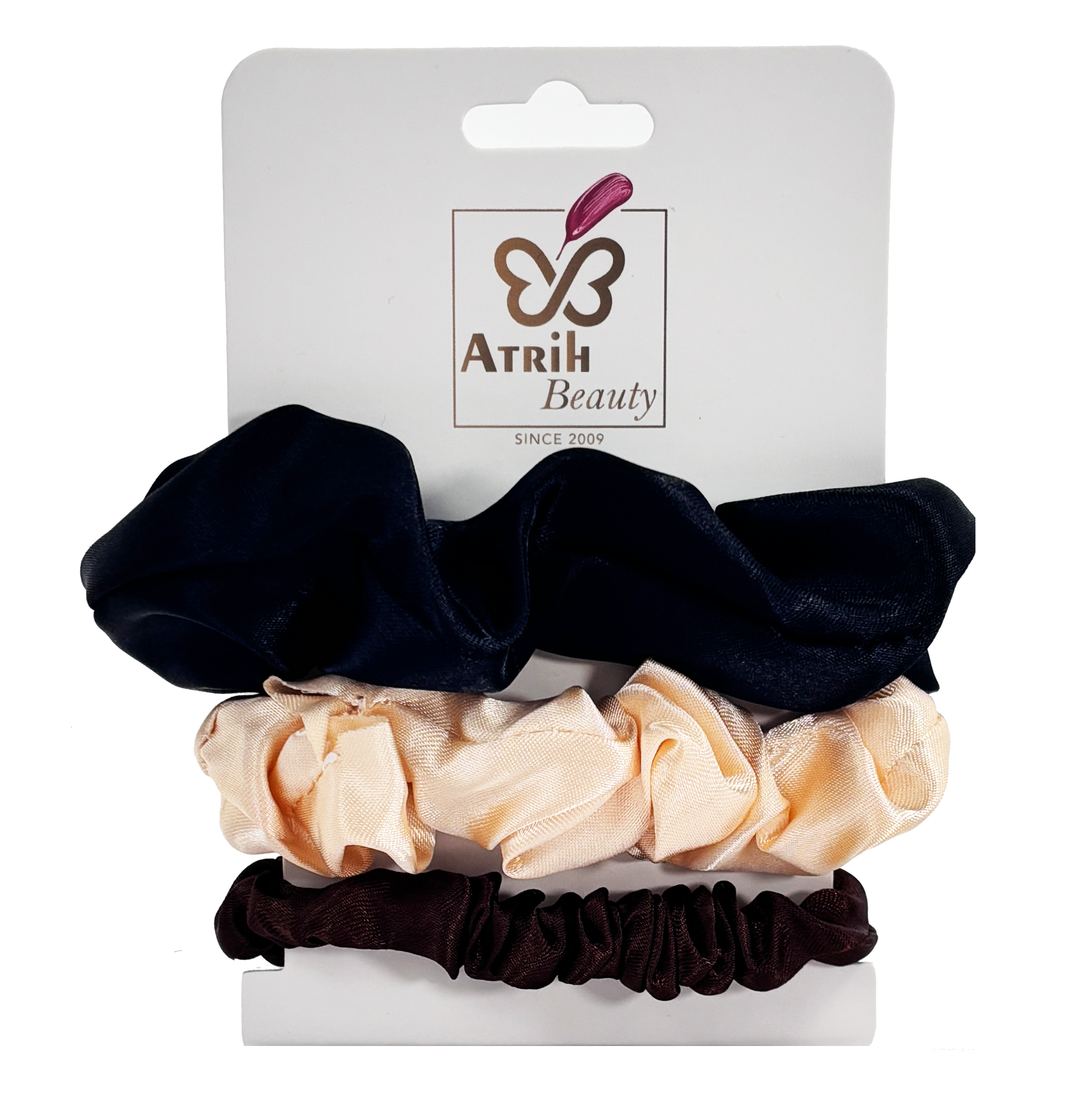 3-Piece Assorted Design Hairbands Set with Stylish Card Packaging