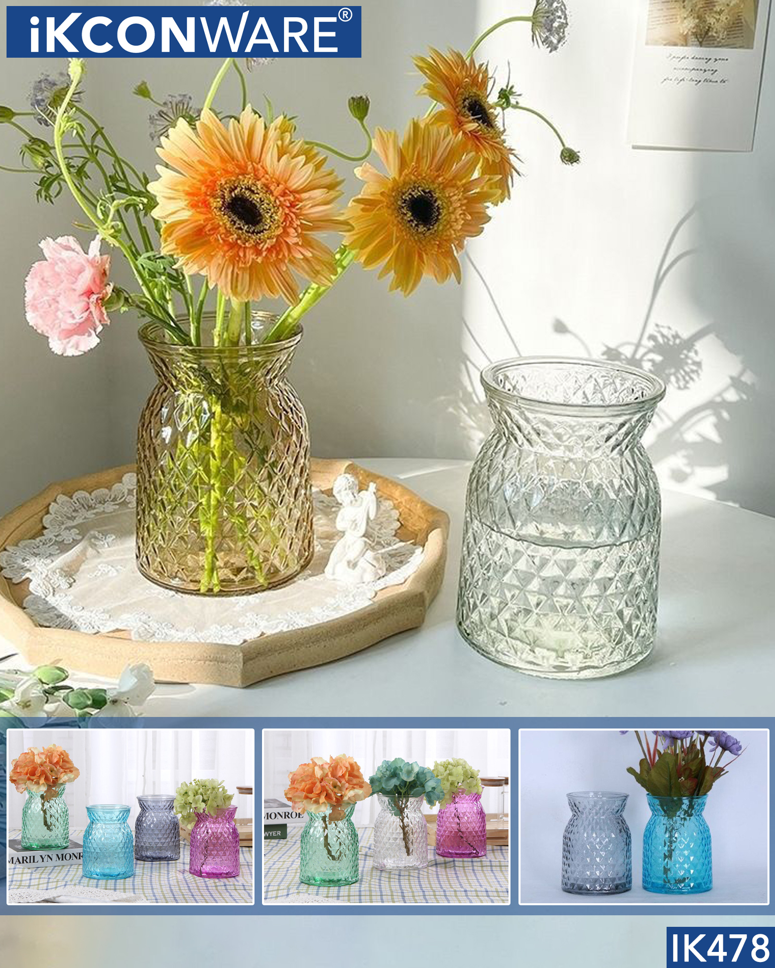 Glass Flower Vase