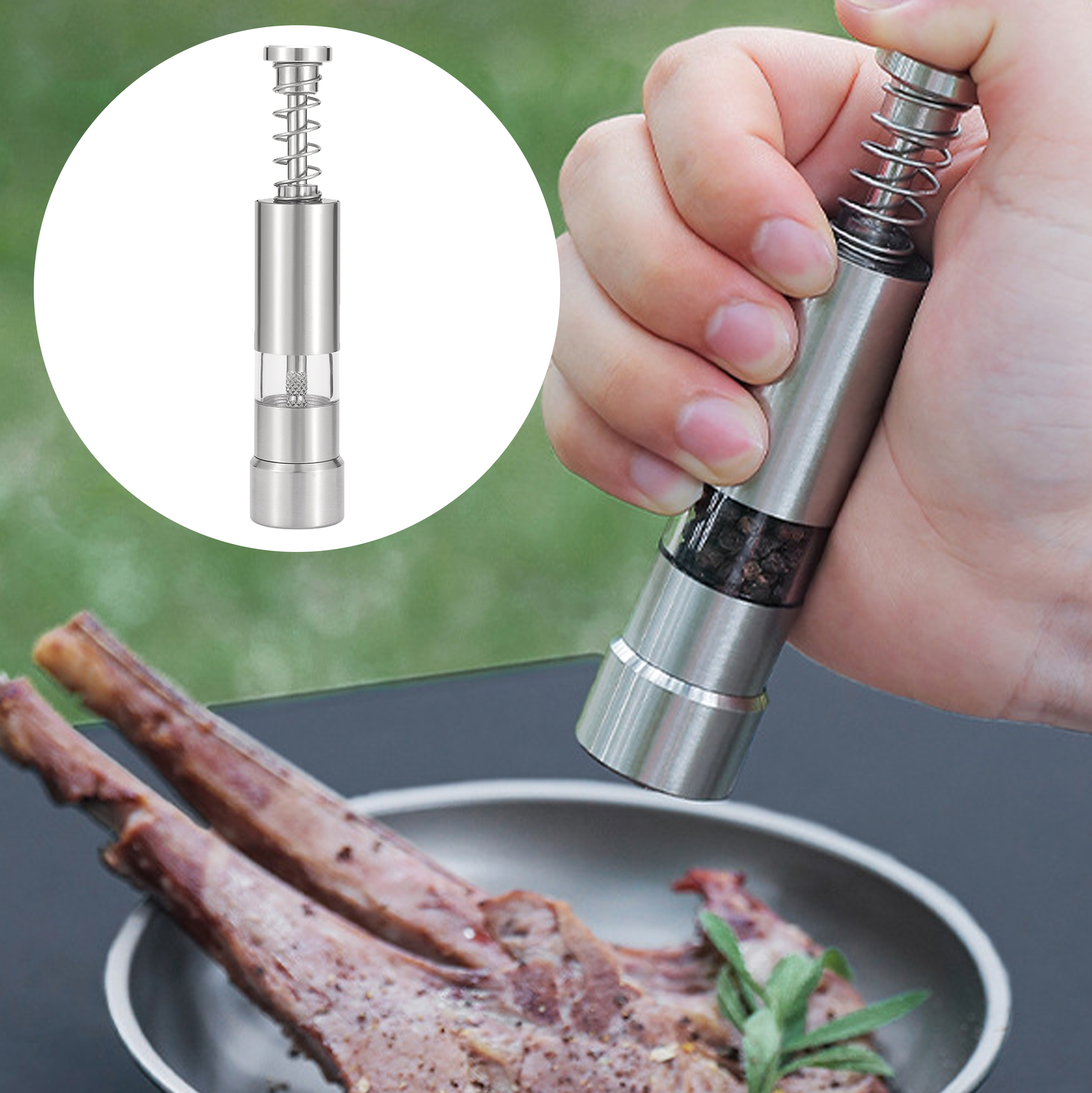 Handheld Manual Pepper Grinder