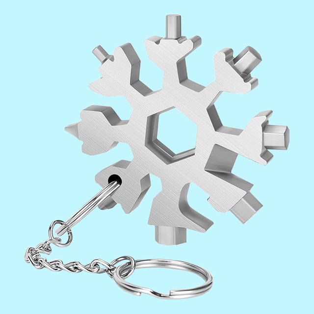 Snowflake-shaped Multi-tool Keychain