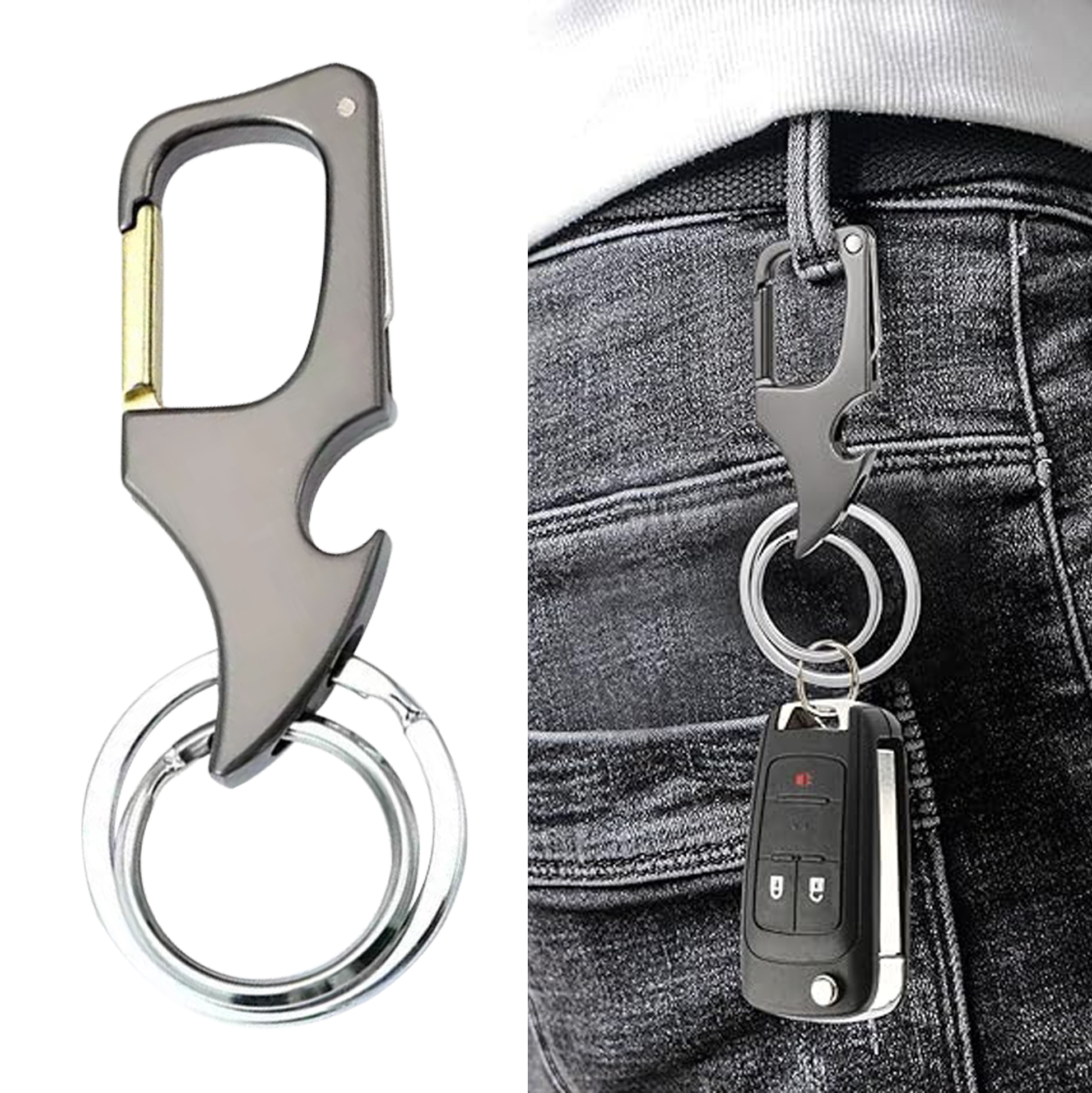 Multi-function Carabiner Keychain