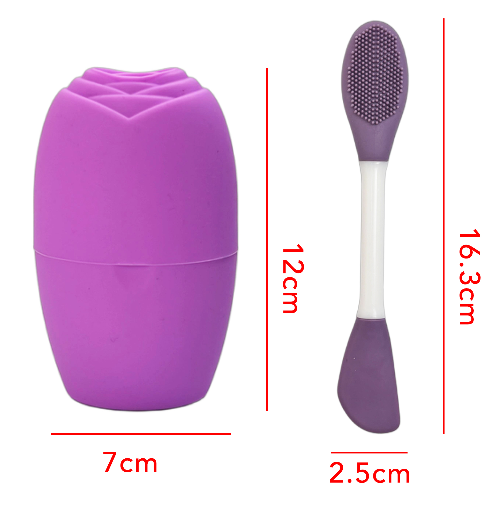 Dual-Side Cream Brush & Facial Ice Roller