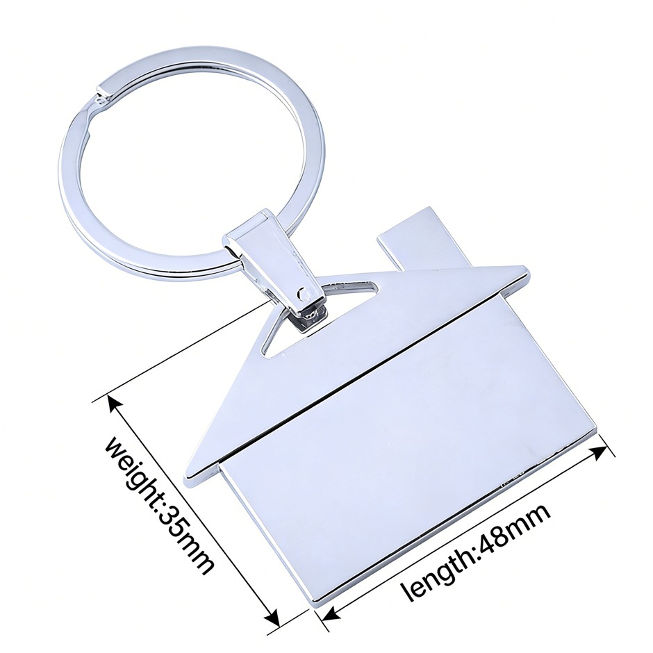 House-themed Keychain Logo-engraved House Keychain