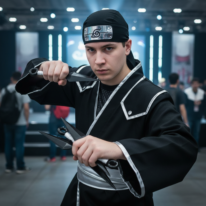 Set of 4 PP Ninja 2-Kunai & 2-Shuriken Set 