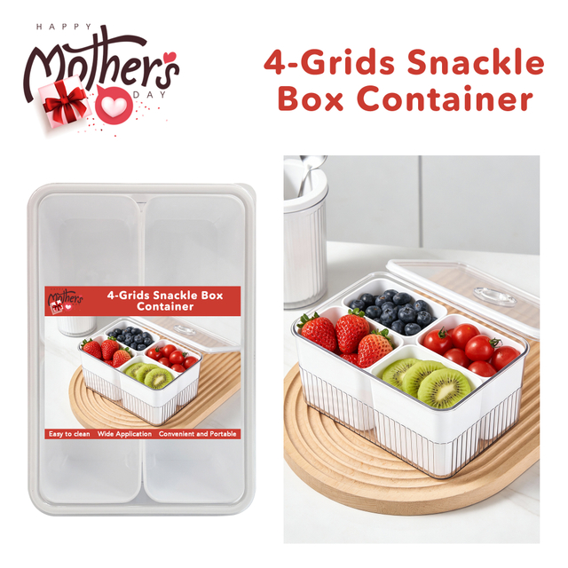 Mother's Day 4-grids Snack Container